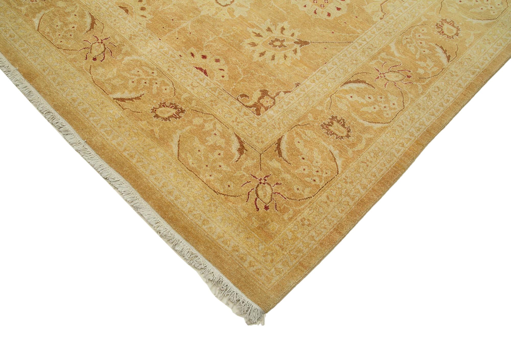 10 x 14 Beige Oushak Rug - 4244