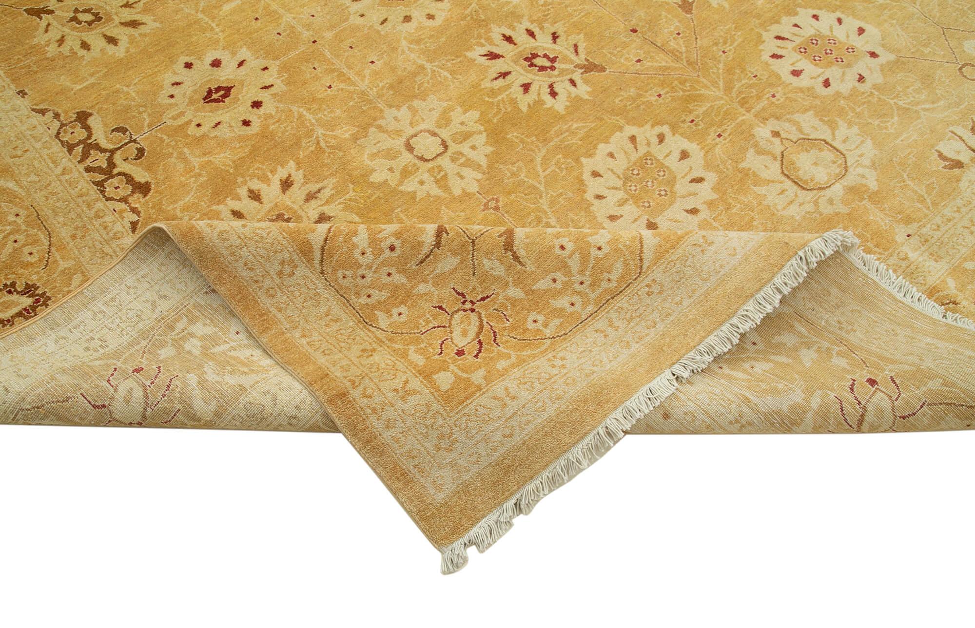 10 x 14 Beige Oushak Rug - 4244