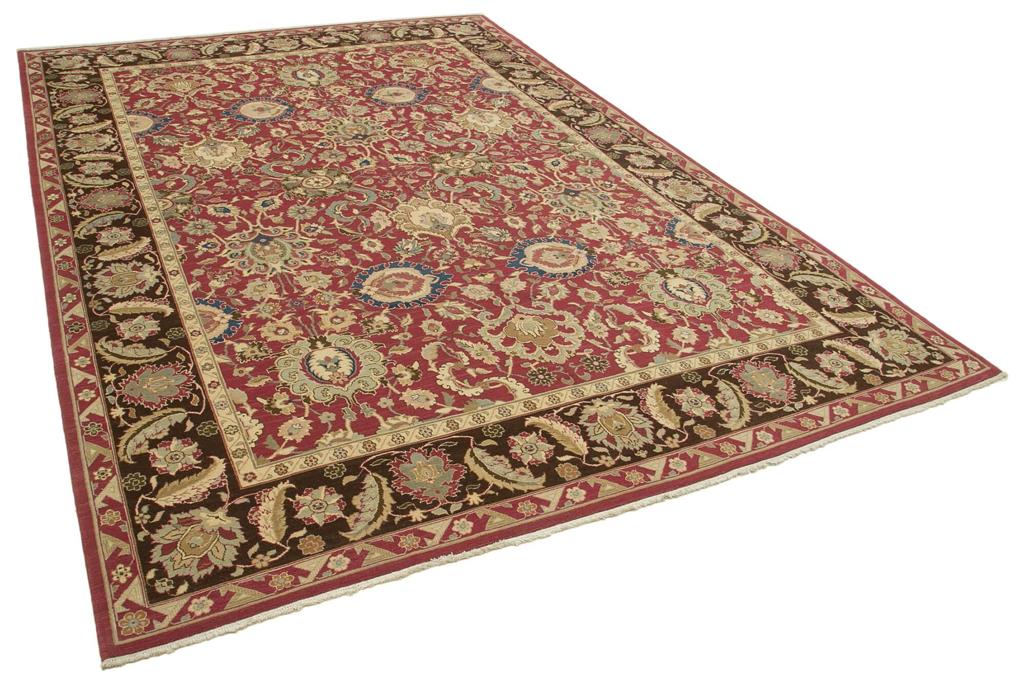 10 x 14 Red Oushak Rug - 4245