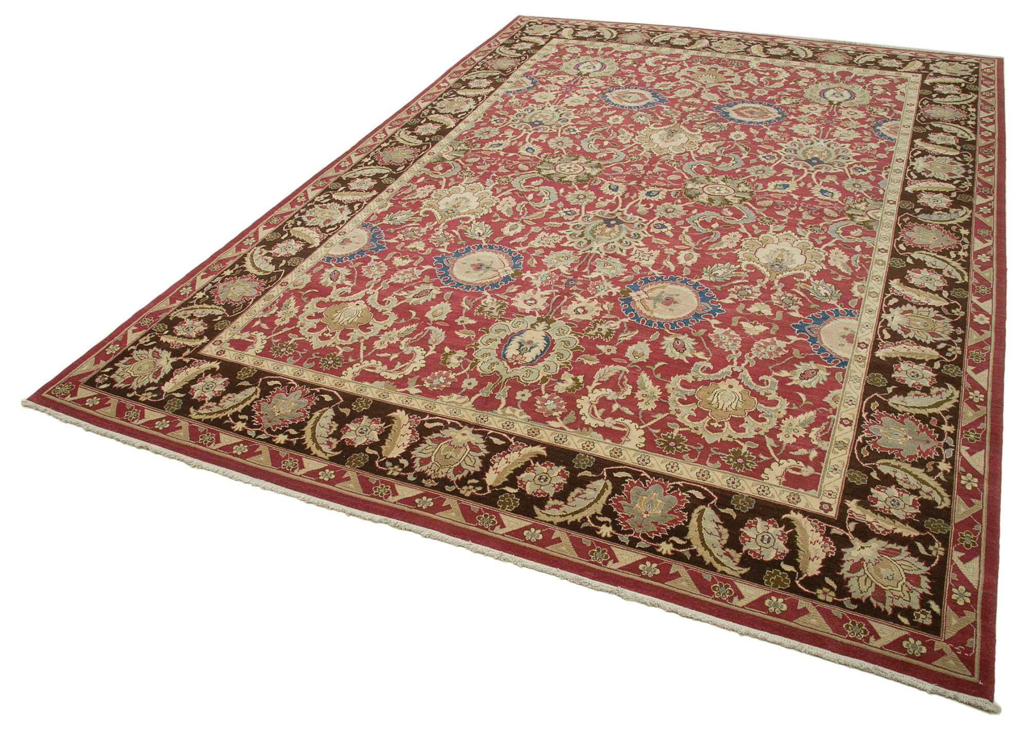 10 x 14 Red Oushak Rug - 4245