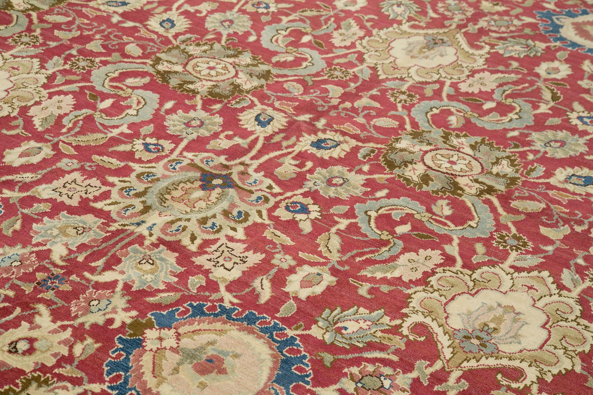 10 x 14 Red Oushak Rug - 4245