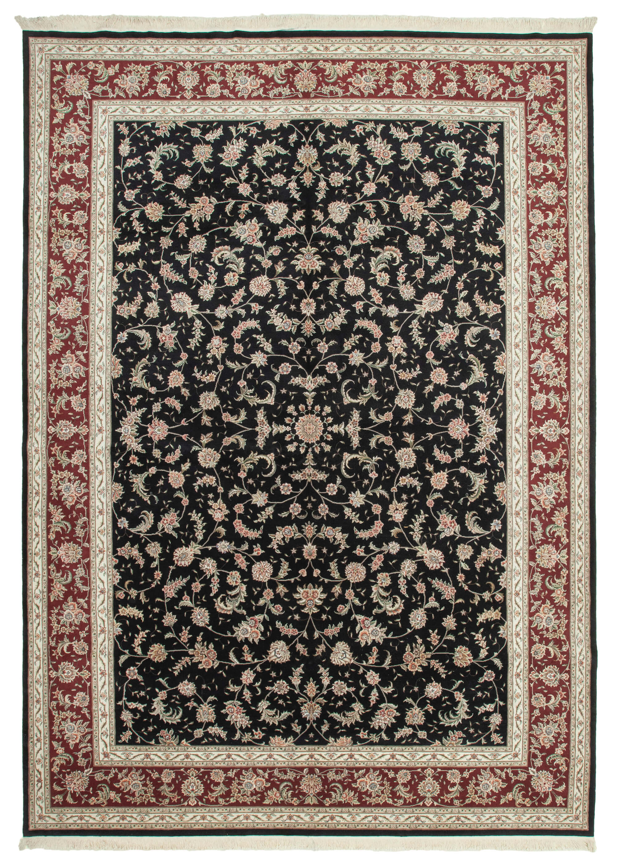 10 x 14 Black Oushak Rug - 4249