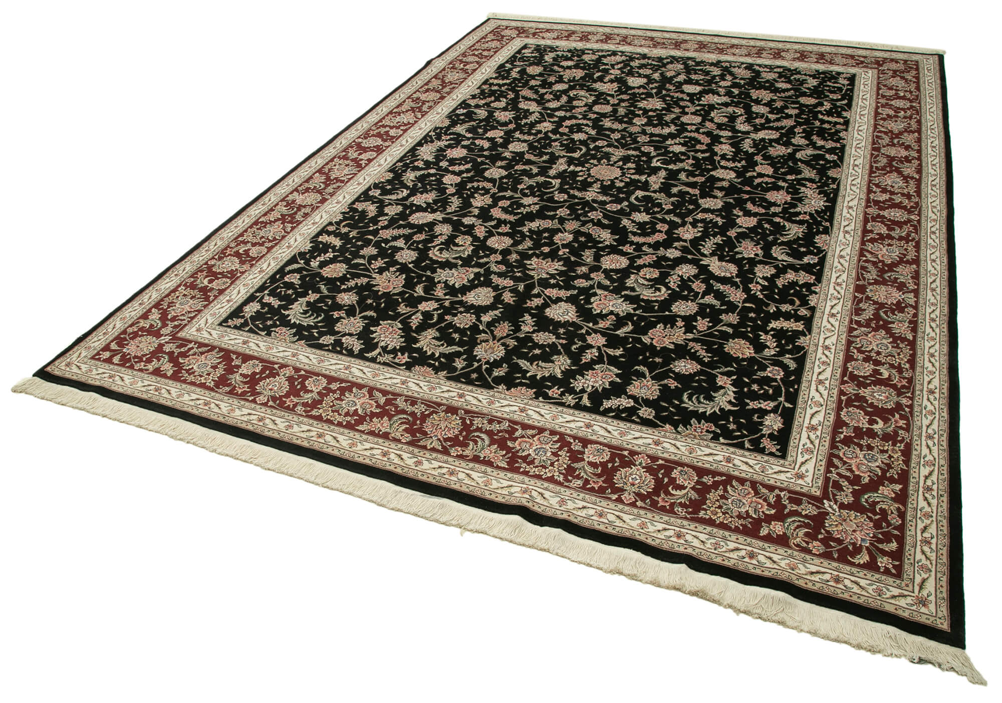 10 x 14 Black Oushak Rug - 4249