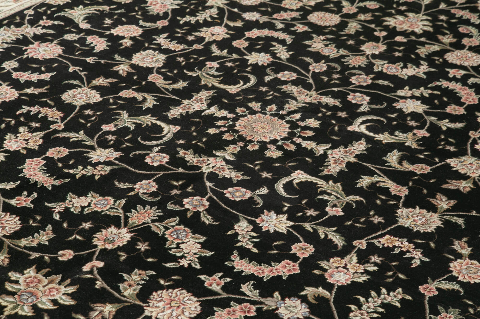 10 x 14 Black Oushak Rug - 4249