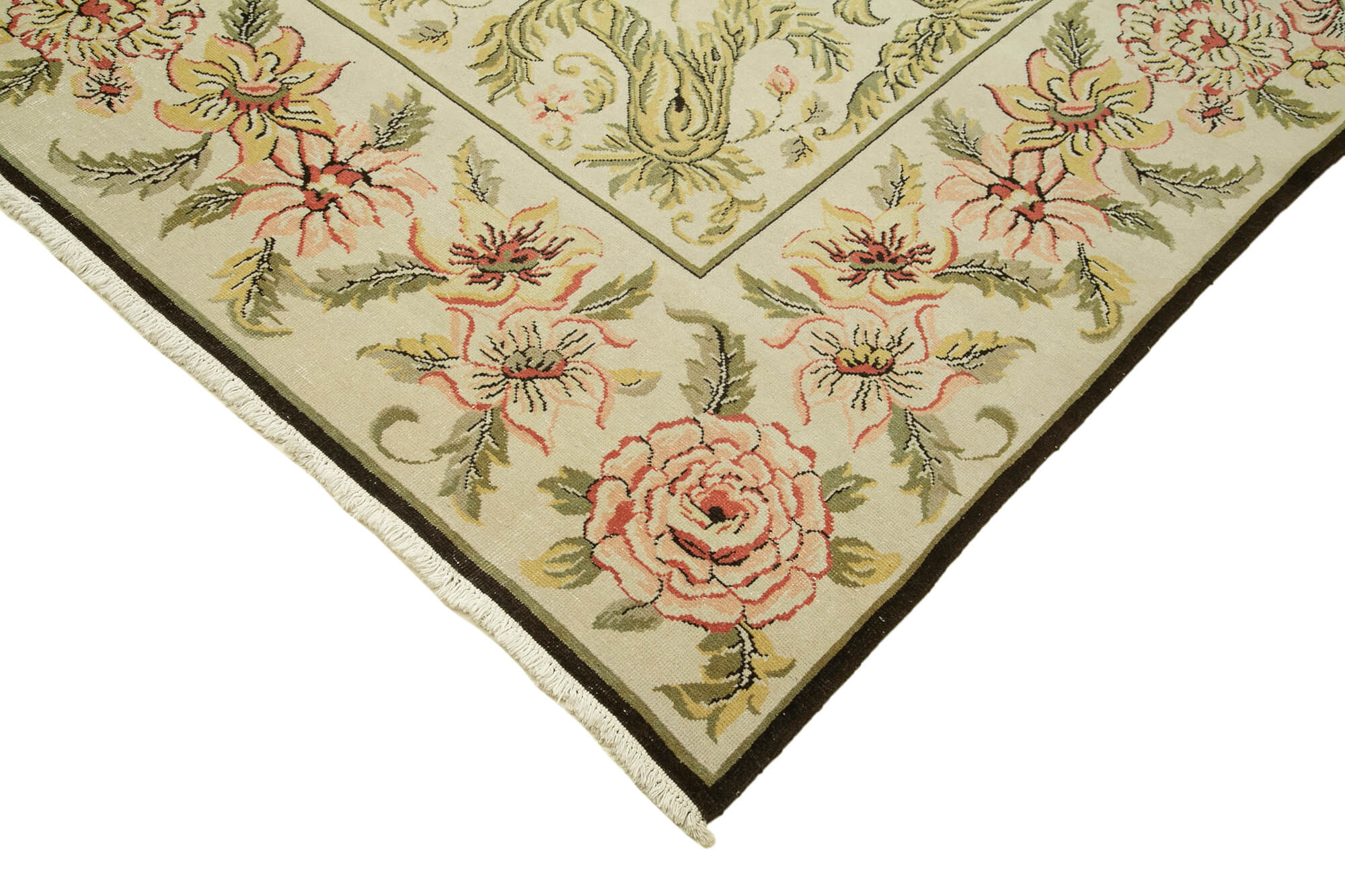 10 x 14 Beige Oushak Rug - 4251