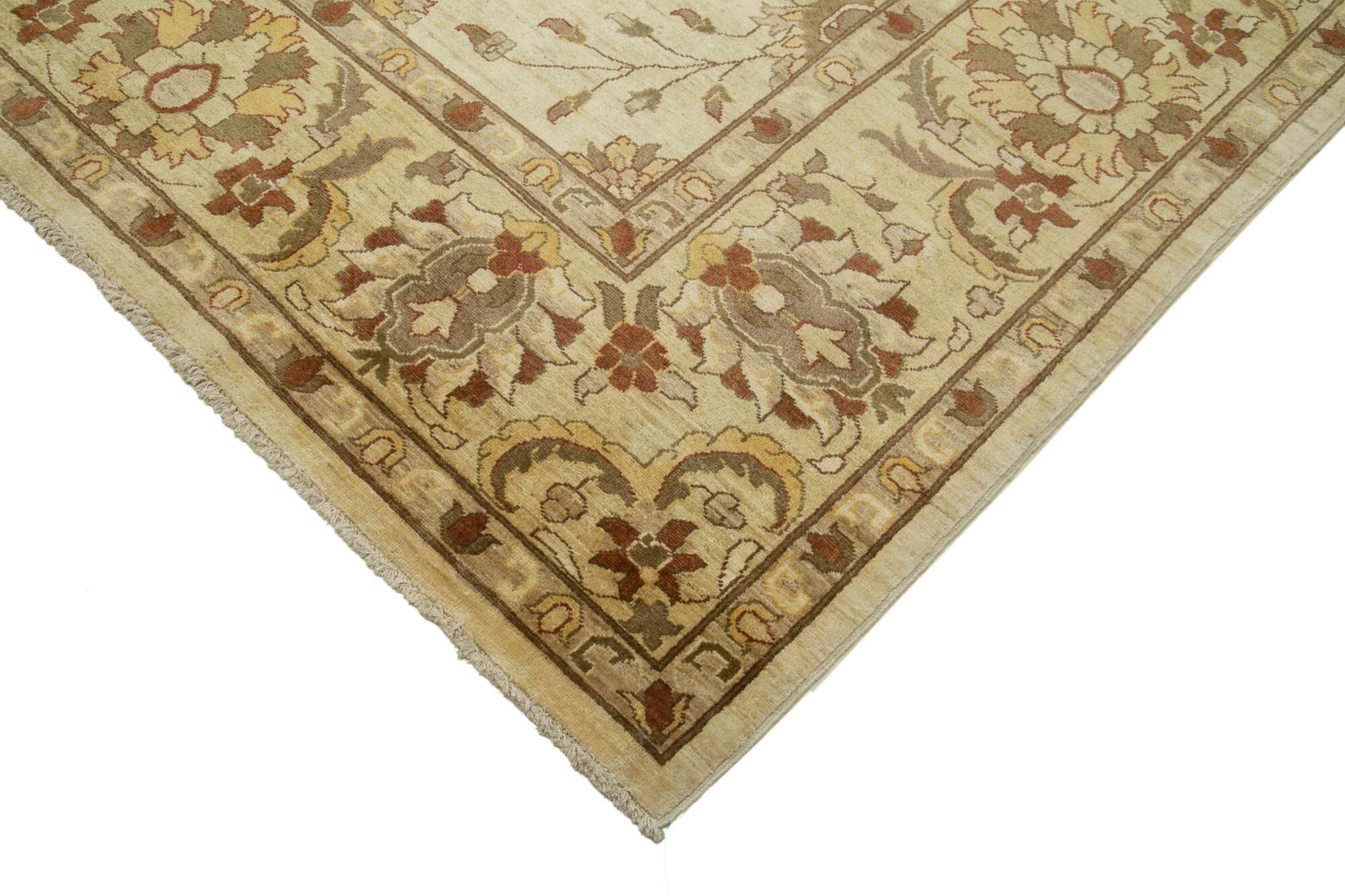 10 x 14 Beige Oushak Rug - 4252