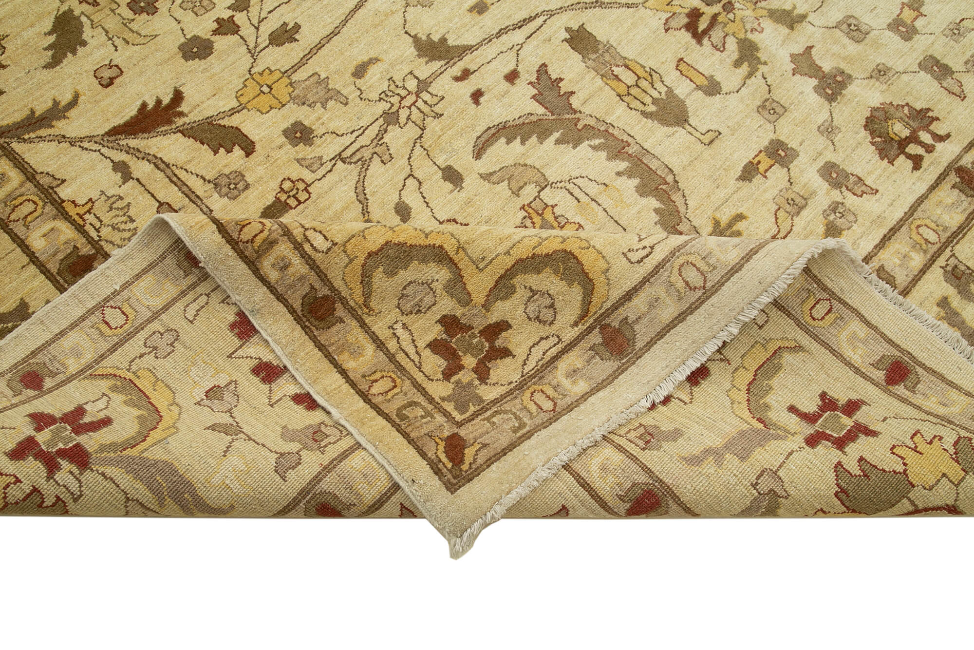 10 x 14 Beige Oushak Rug - 4252