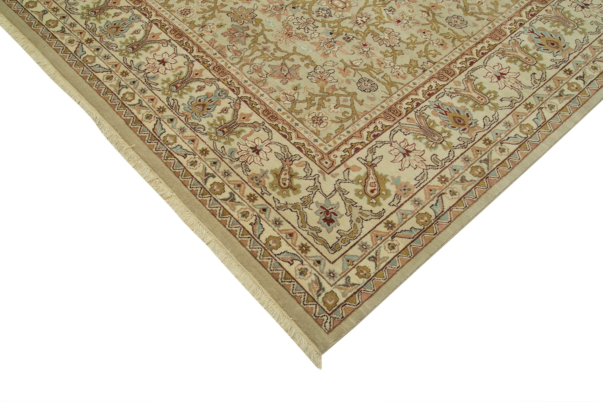 10 x 14 Beige Oushak Rug - 4254