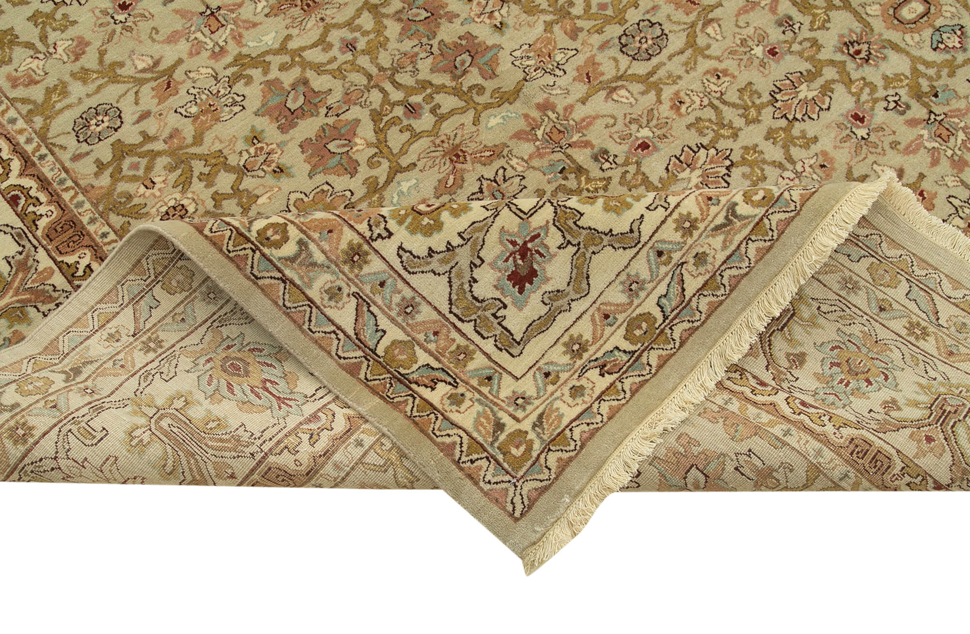 10 x 14 Beige Oushak Rug - 4254