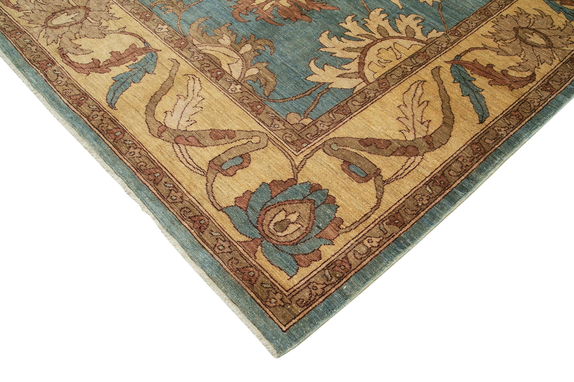 10 x 14 Blue Oushak Rug - 4255