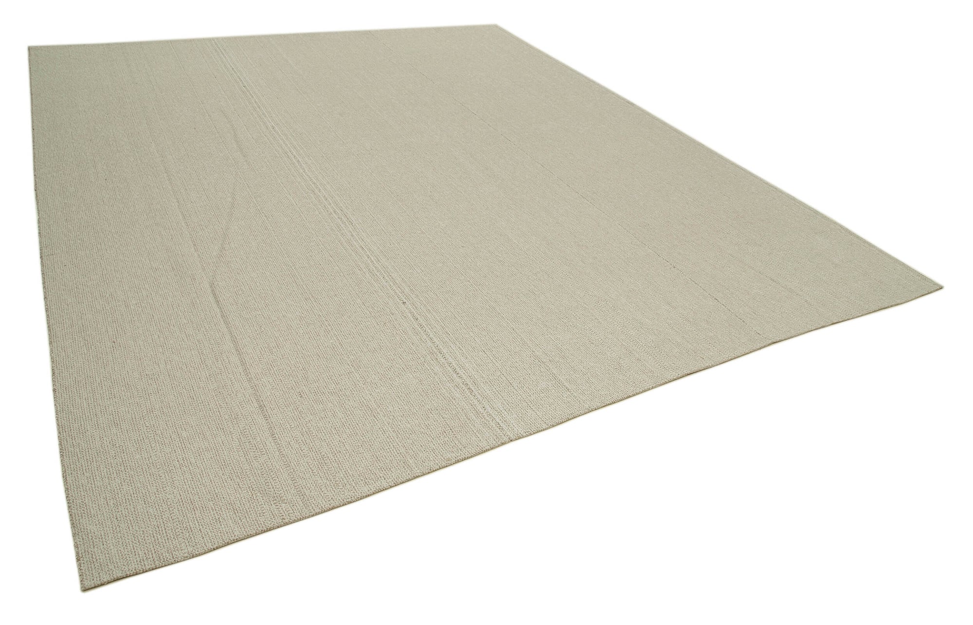 10 x 12 Beige Modern Kilim Rug - 4278