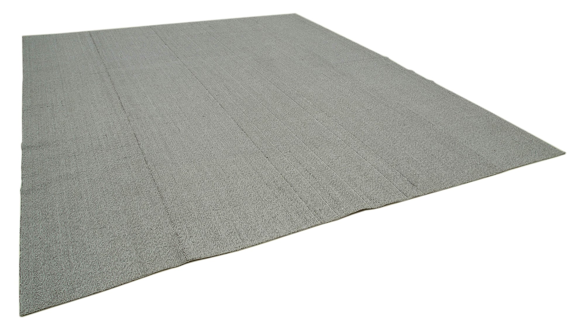 11 x 13 Grey Modern Kilim Rug - 4281