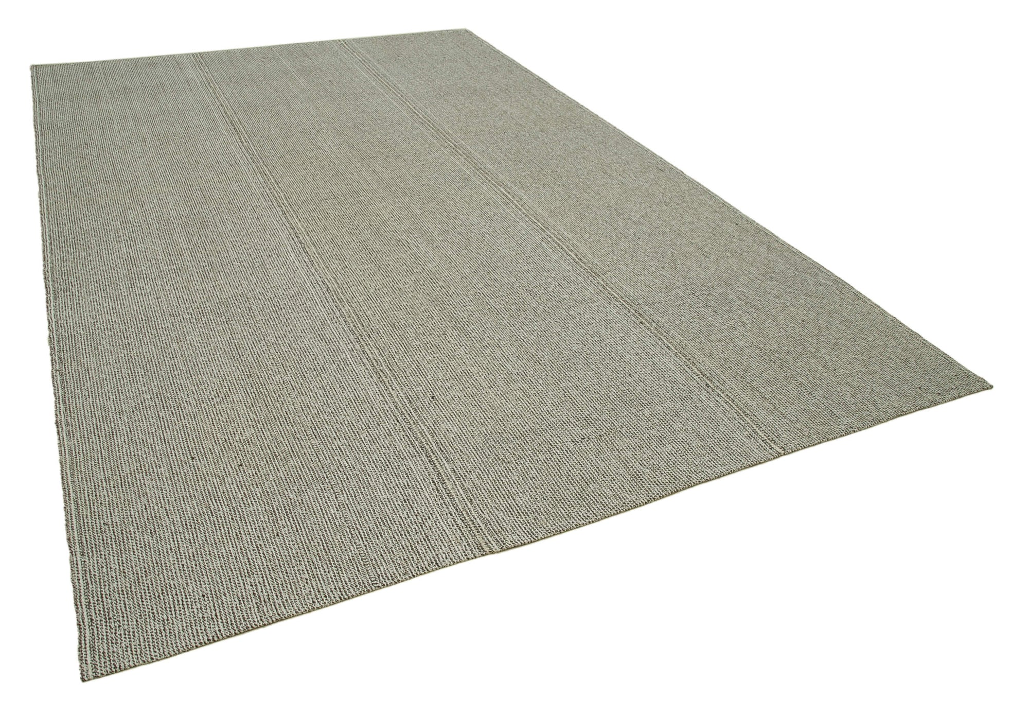 8 x 12 Grey Modern Kilim Rug - 4286