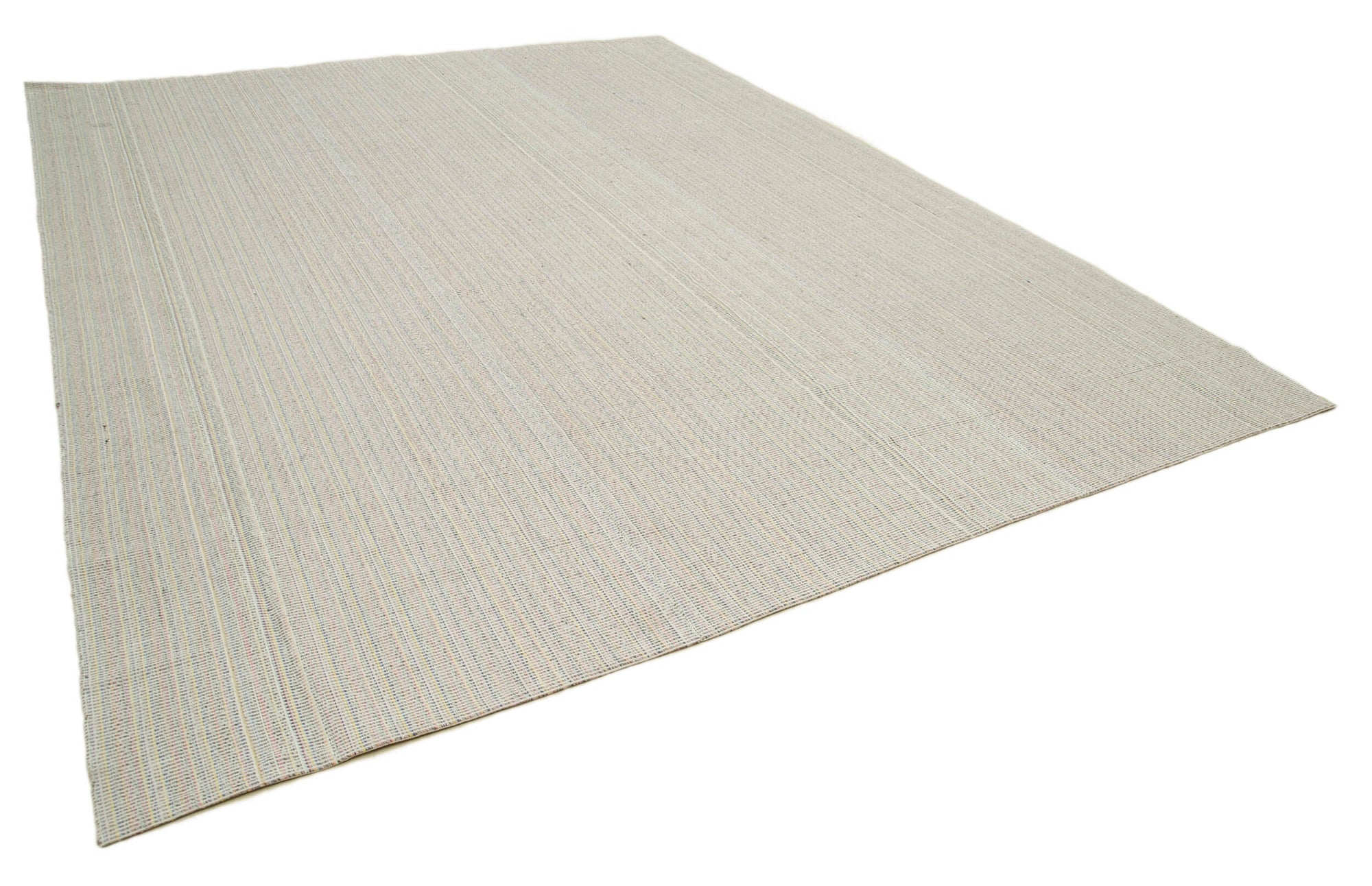 10 x 13 Beige Modern Kilim Rug - 4300