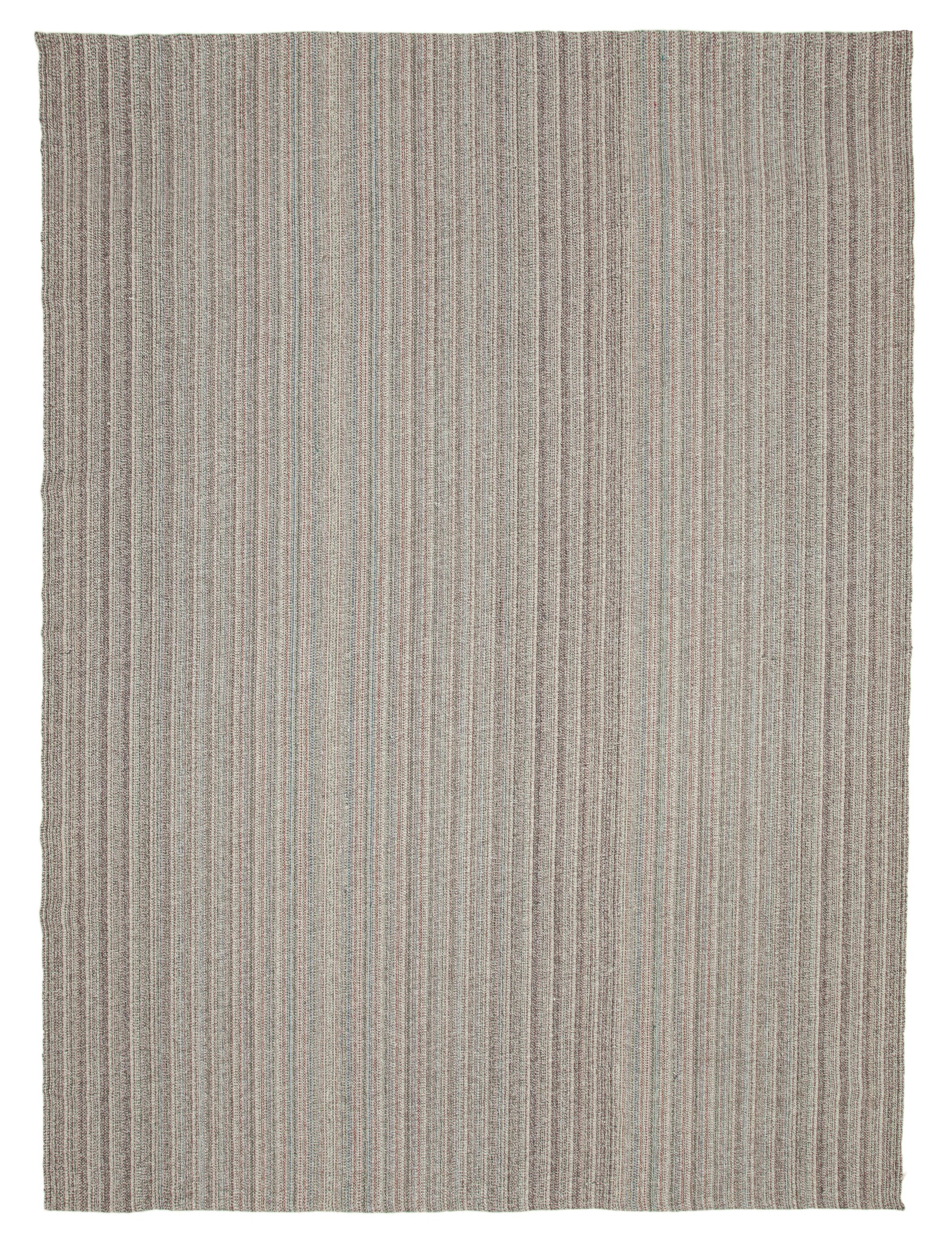 10 x 14 Grey Modern Kilim Rug - 4305