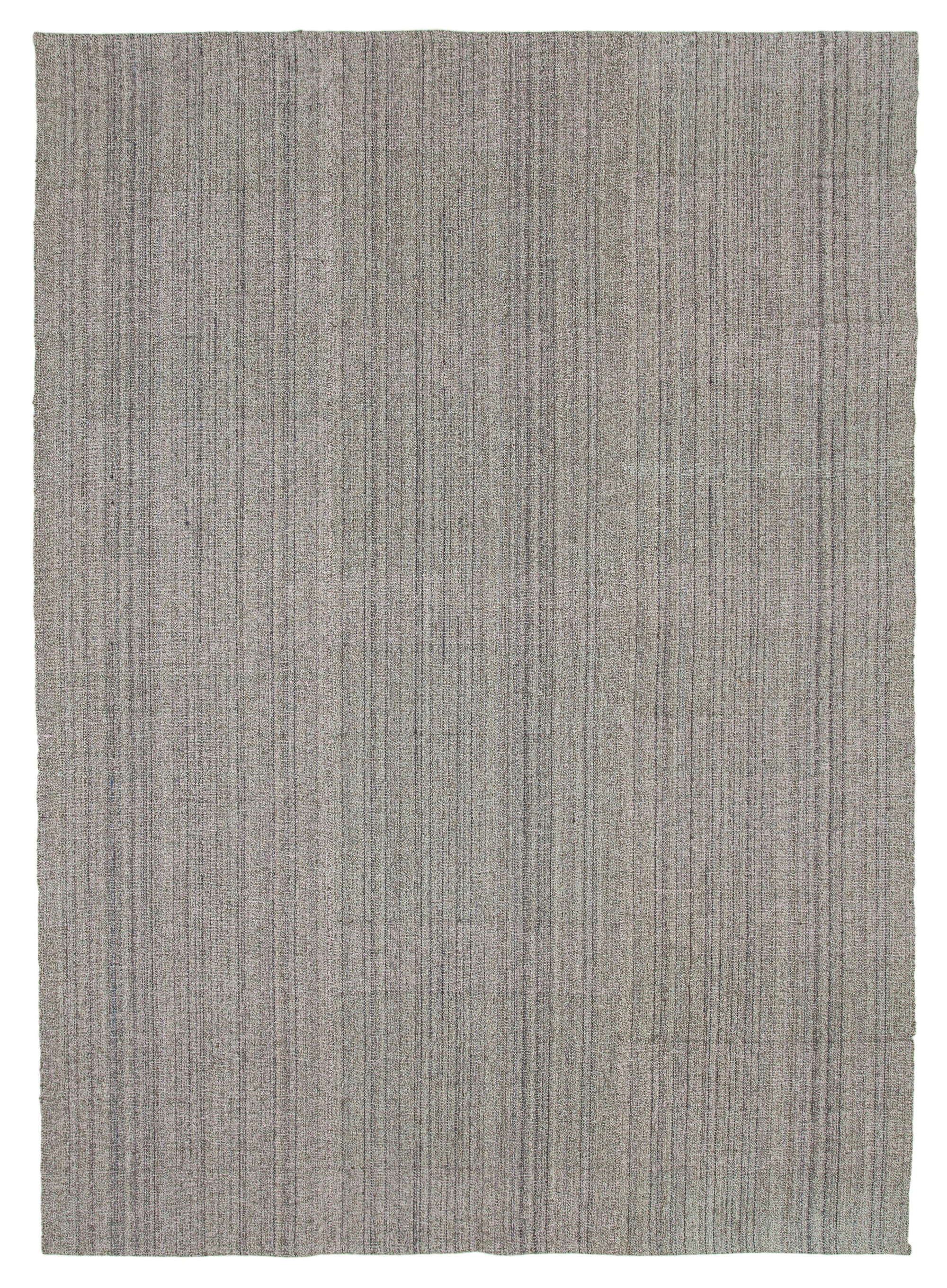 8 x 12 Grey Modern Kilim Rug - 4311