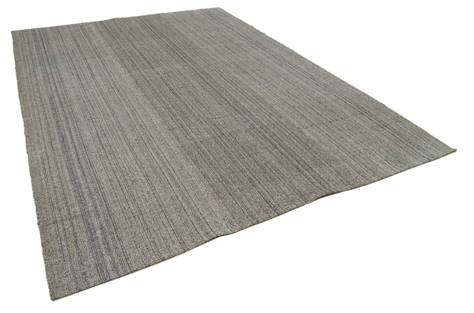 8 x 12 Grey Modern Kilim Rug - 4311