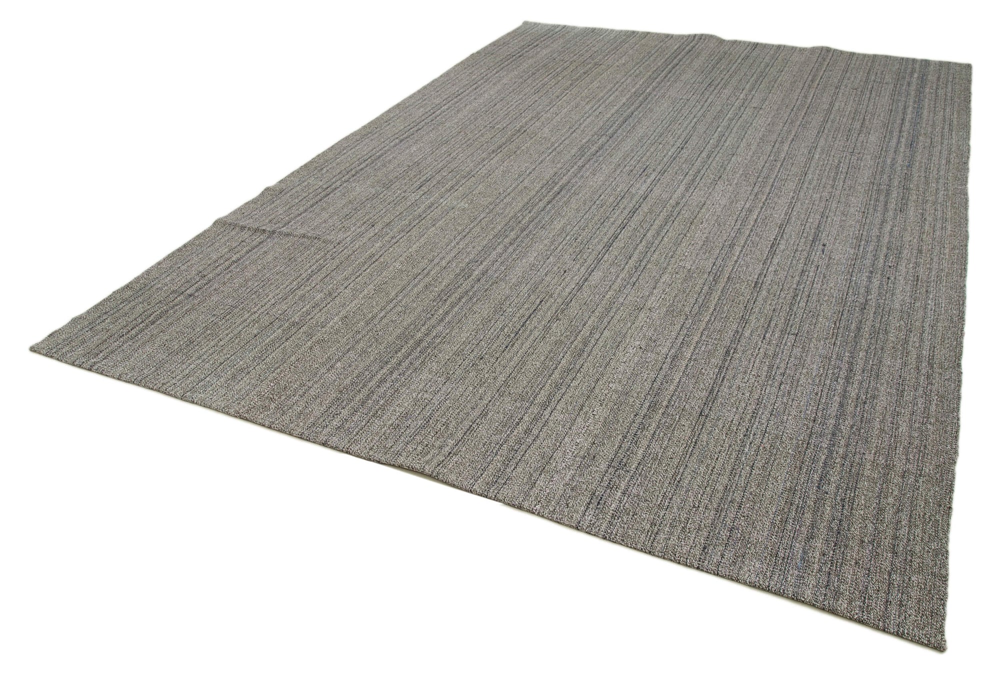 8 x 12 Grey Modern Kilim Rug - 4311