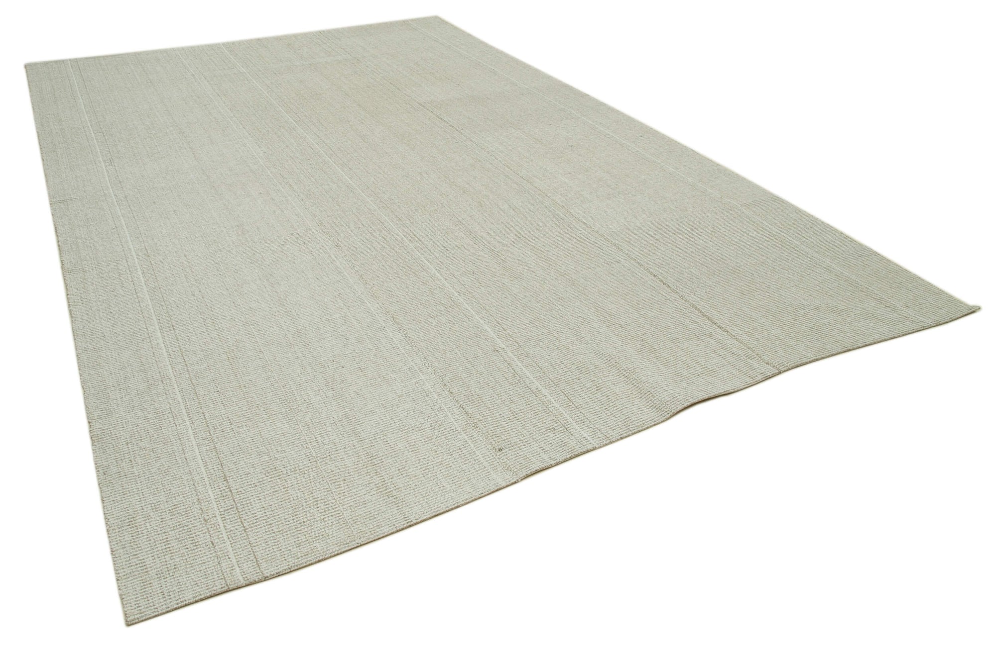 9 x 13 Beige Modern Kilim Rug - 4318