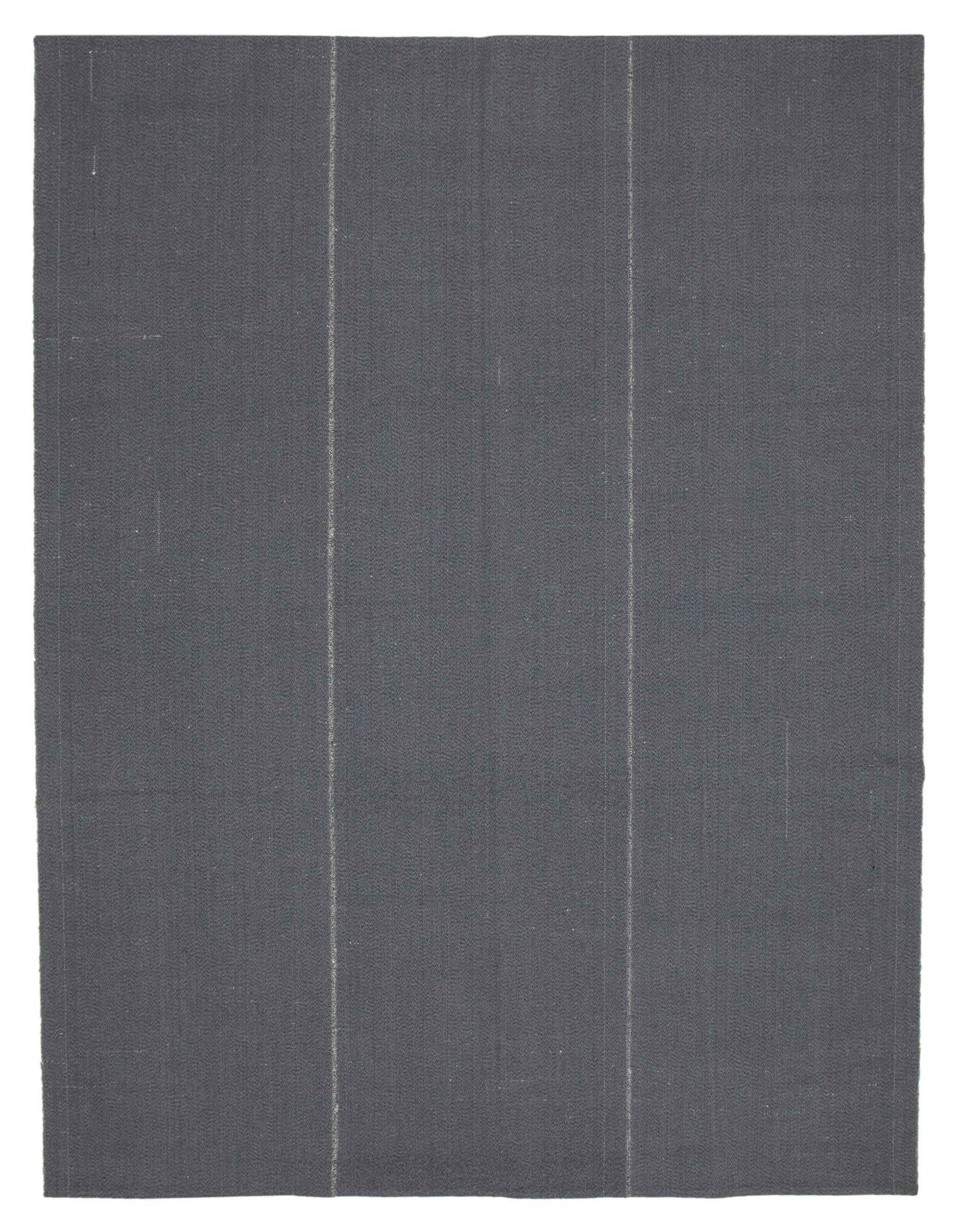 9 x 12 Grey Modern Kilim Rug - 4323