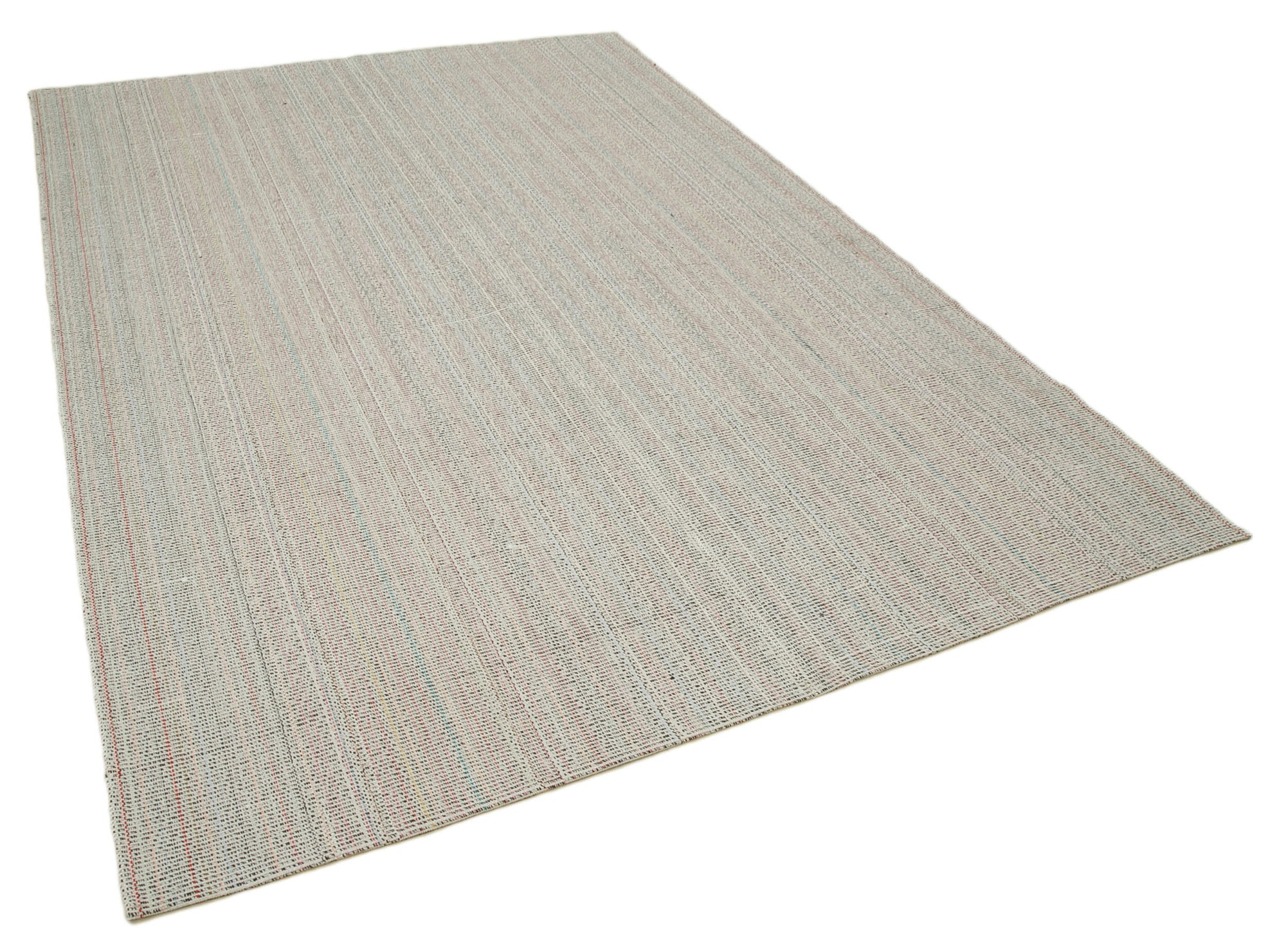 7 x 10 Beige Modern Kilim Rug - 4349