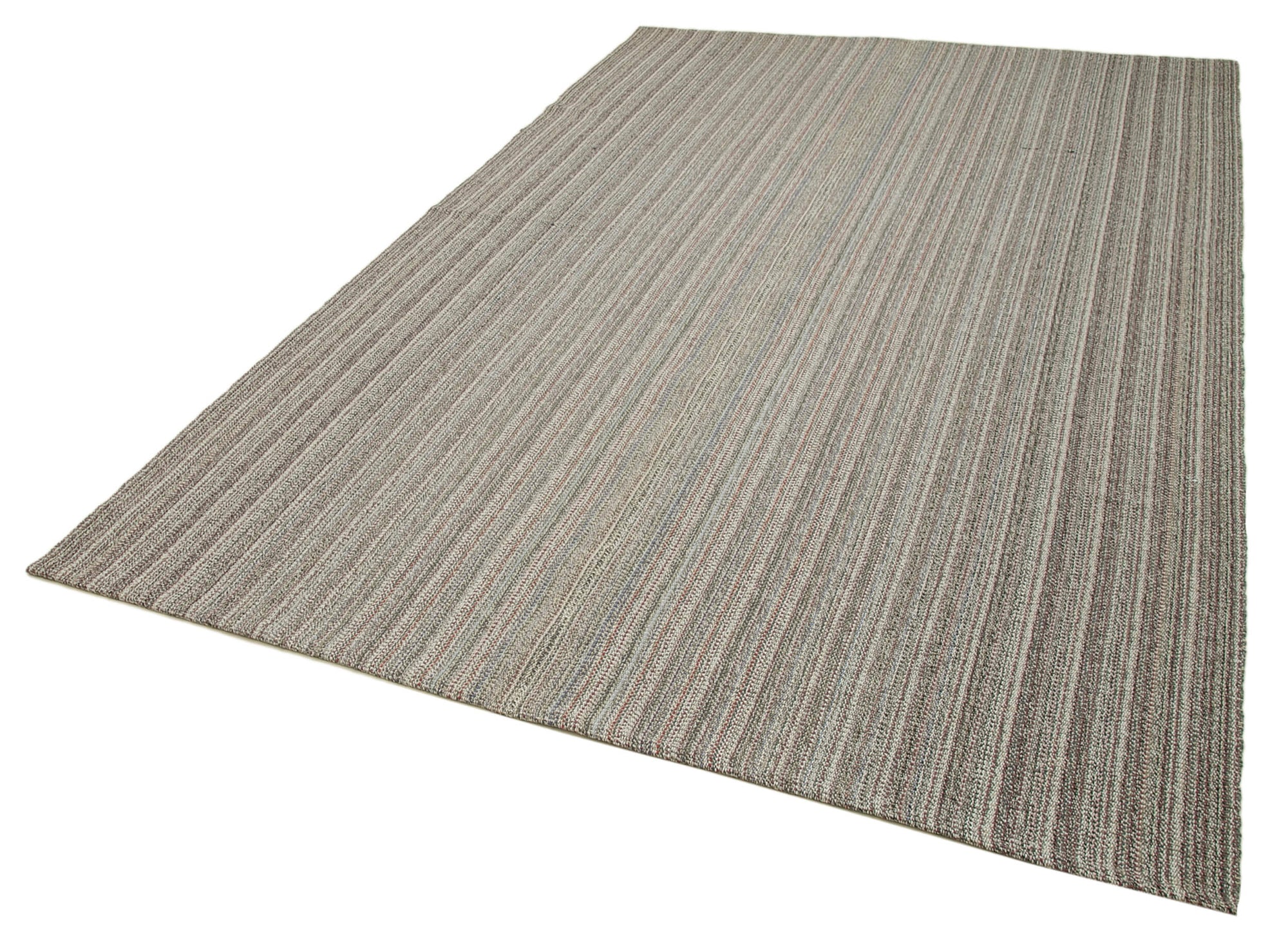 6 x 10 Grey Modern Kilim Rug - 4351