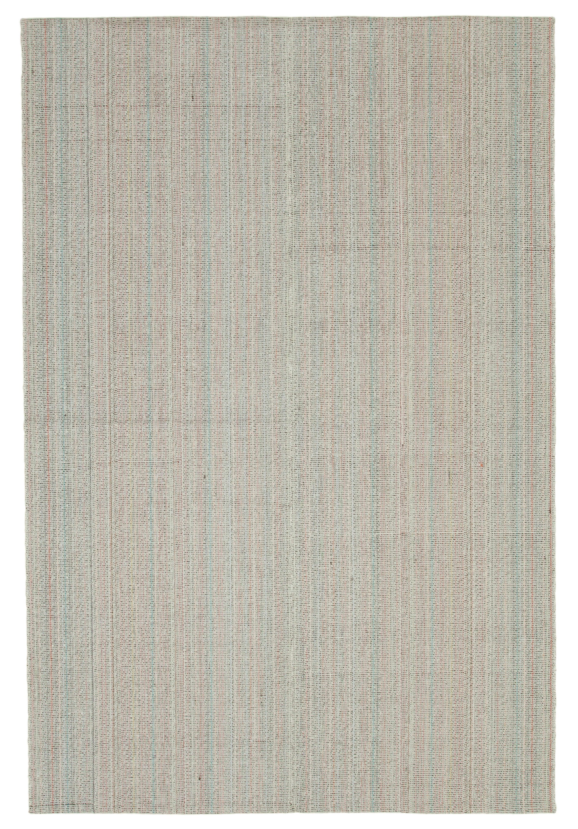 7 x 10 Beige Modern Kilim Rug - 4353