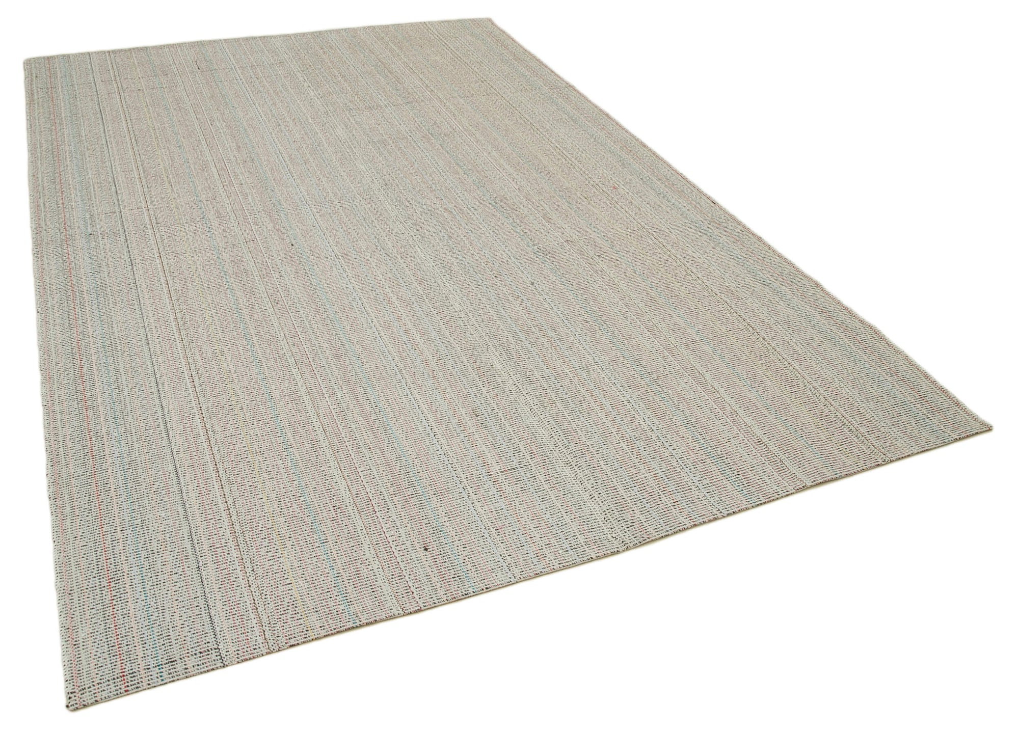 7 x 10 Beige Modern Kilim Rug - 4353