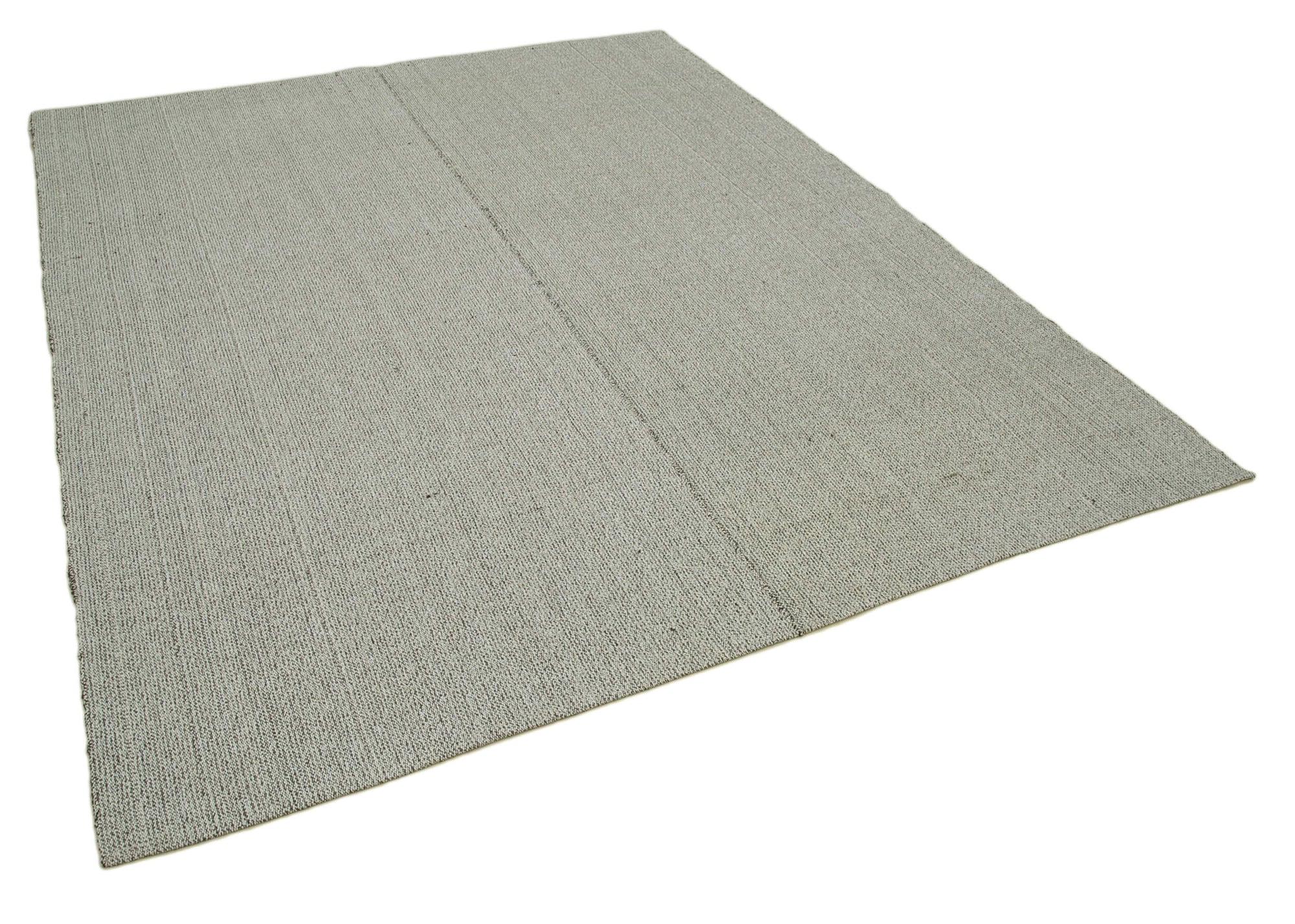 7 x 9 Grey Modern Kilim Rug - 4364