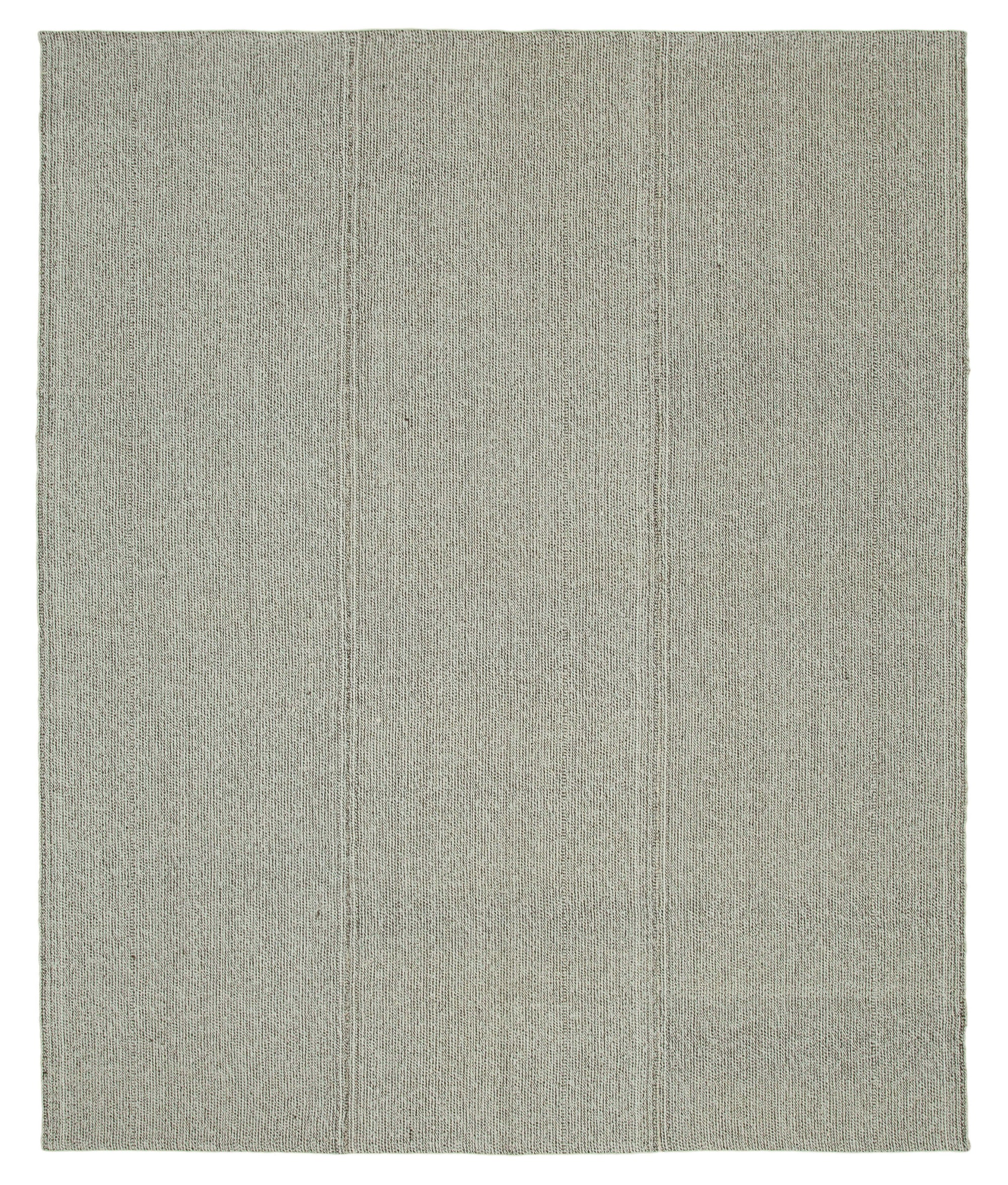 8 x 9 Grey Modern Kilim Rug - 4365