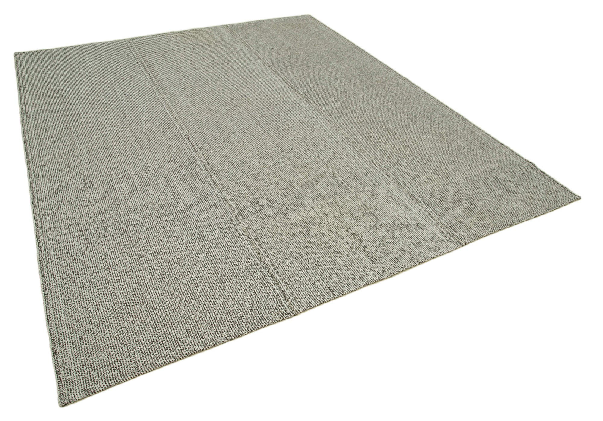 8 x 9 Grey Modern Kilim Rug - 4365