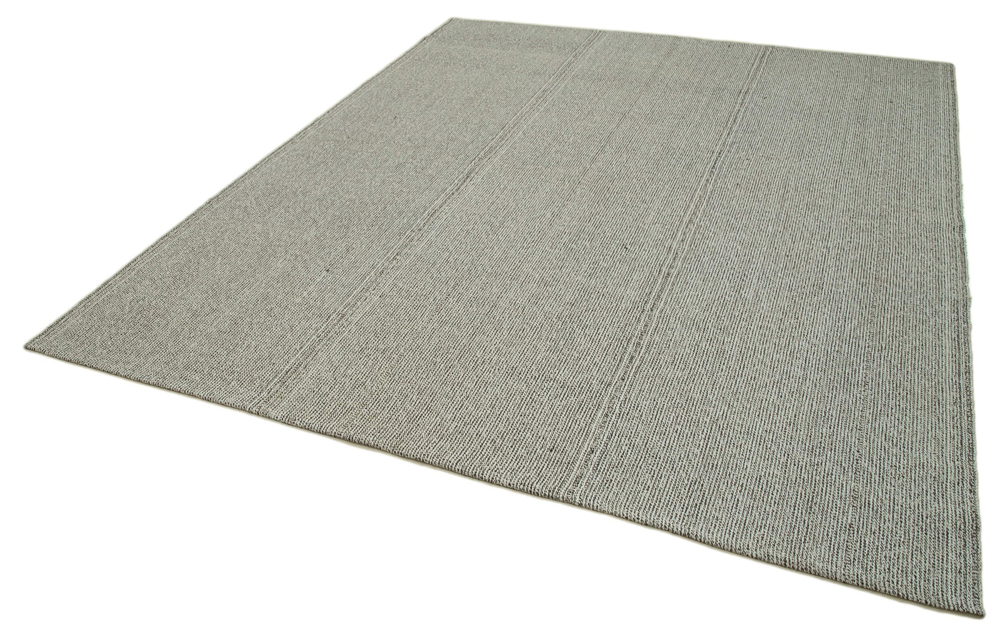 8 x 9 Grey Modern Kilim Rug - 4365