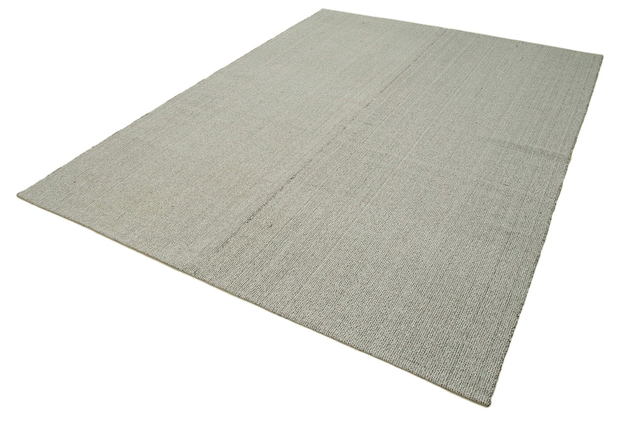 7 x 9 Grey Modern Kilim Rug - 4374