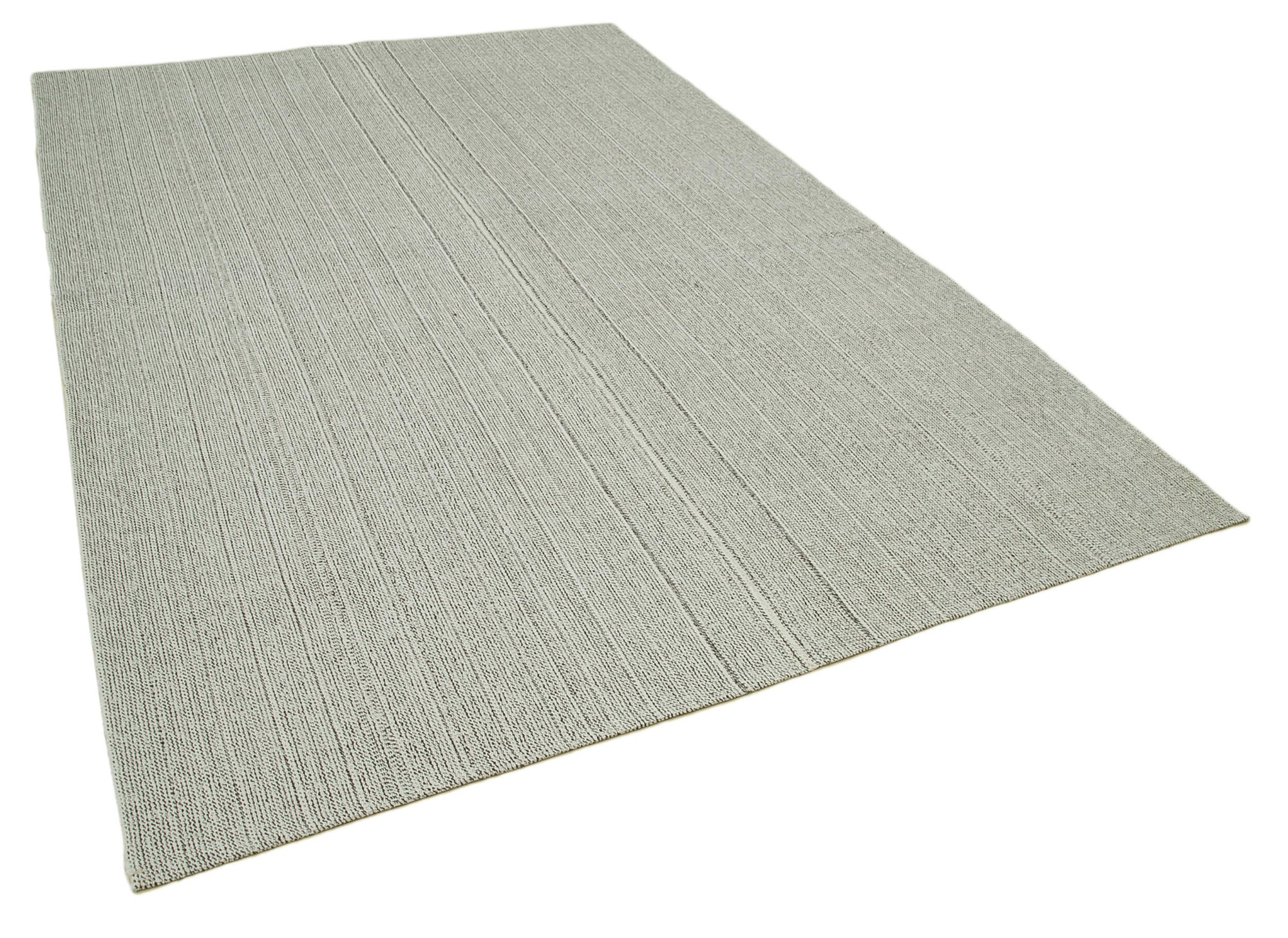 7 x 10 Grey Modern Kilim Rug - 4377