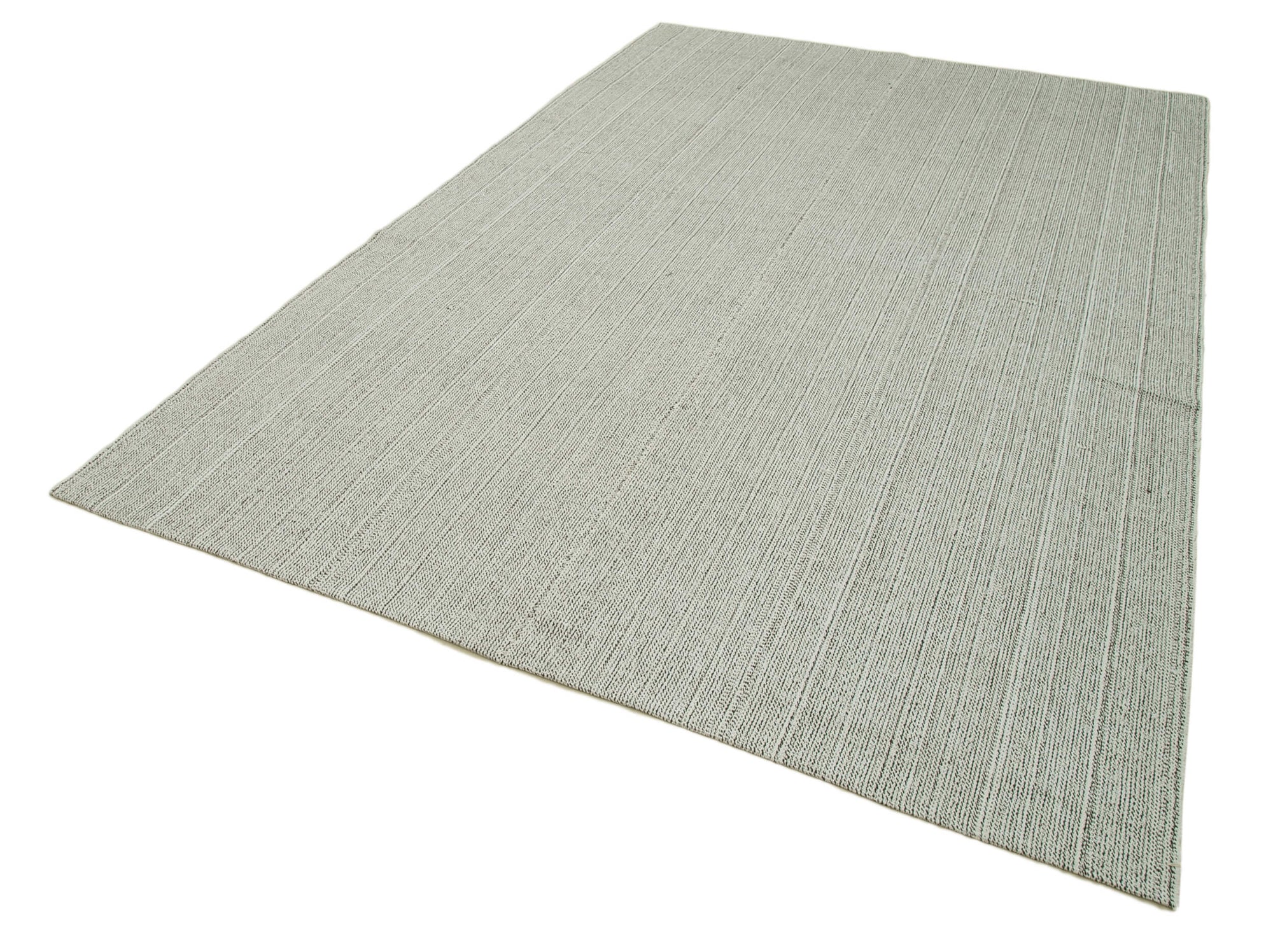 7 x 10 Grey Modern Kilim Rug - 4378