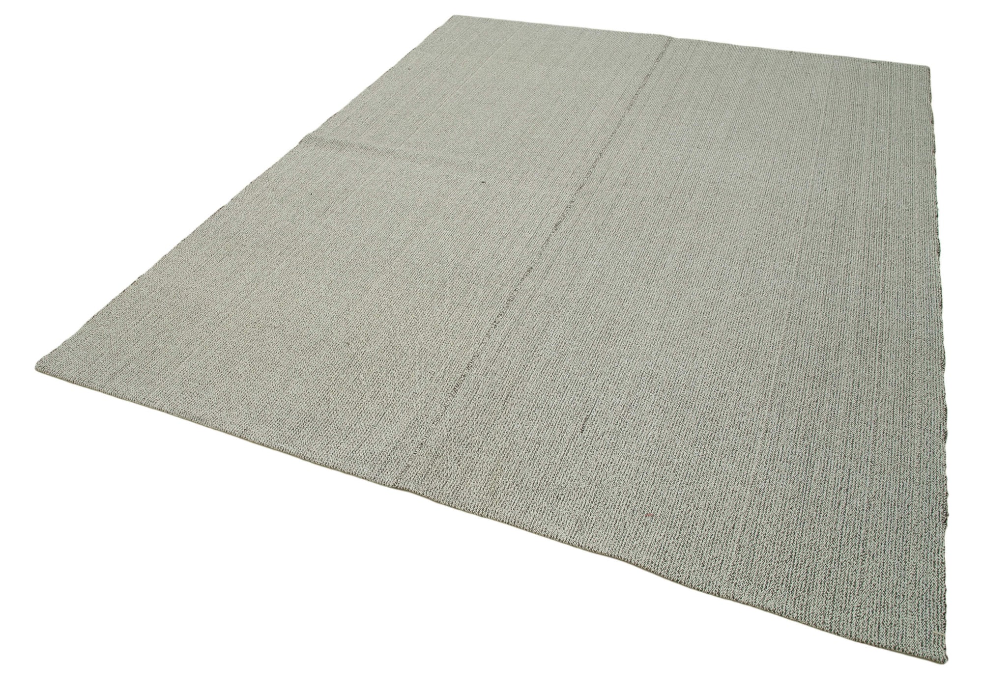 7 x 9 Grey Modern Kilim Rug - 4383