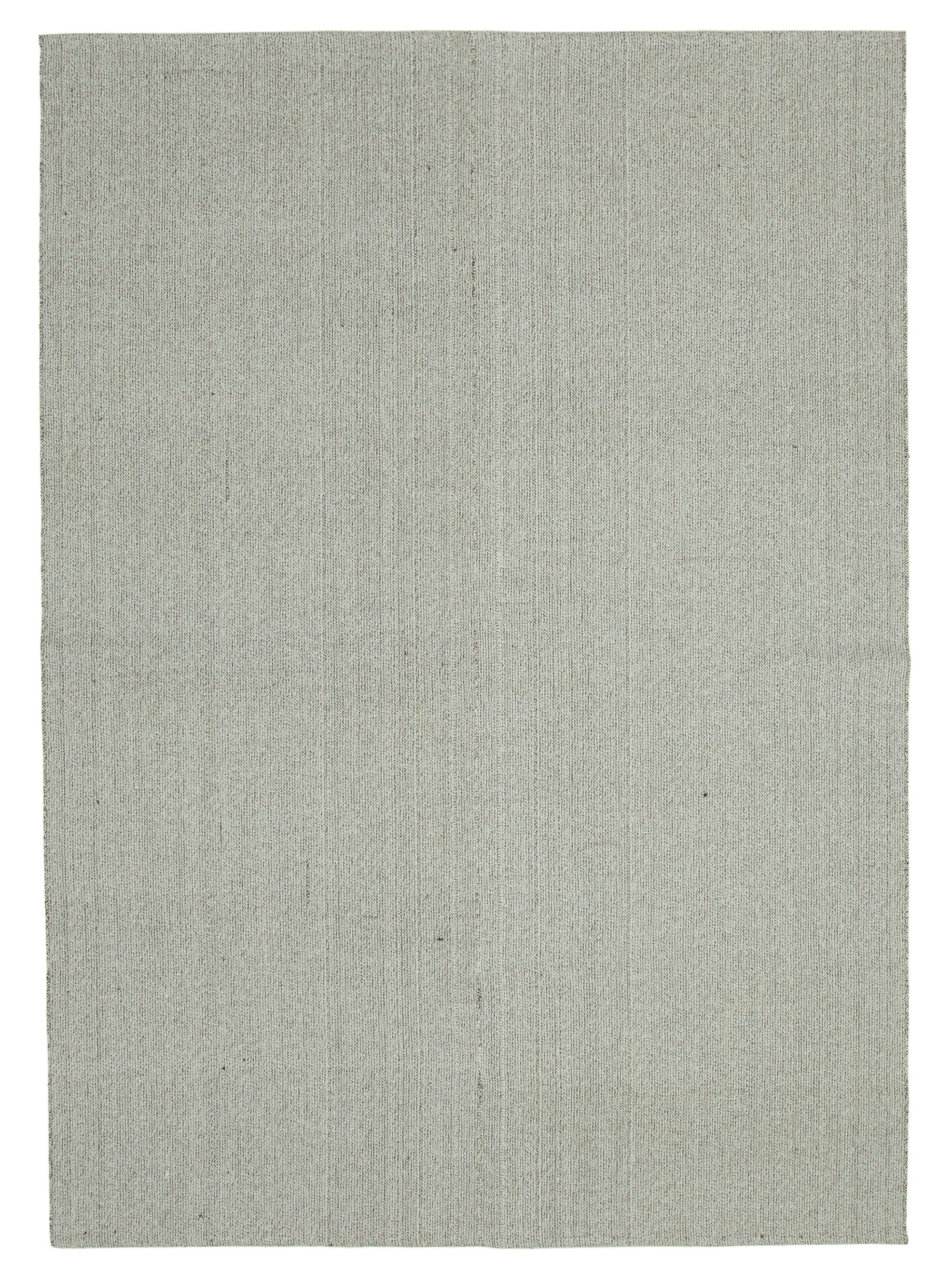 7 x 10 Grey Modern Kilim Rug - 4386