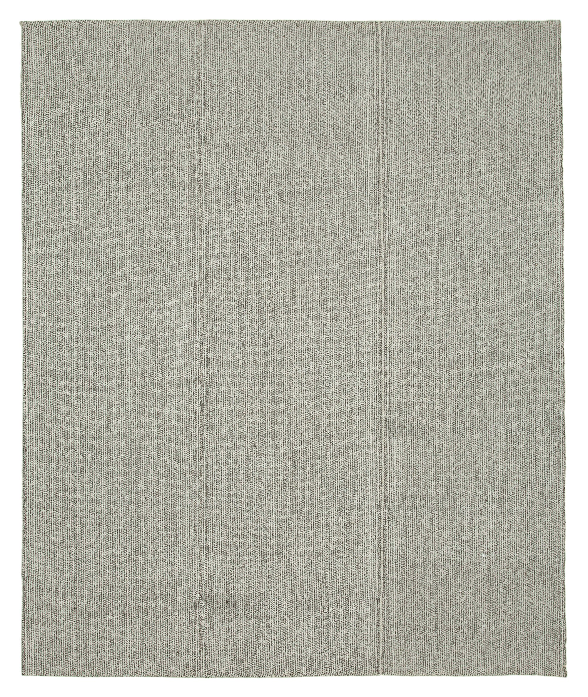 8 x 9 Grey Modern Kilim Rug - 4389