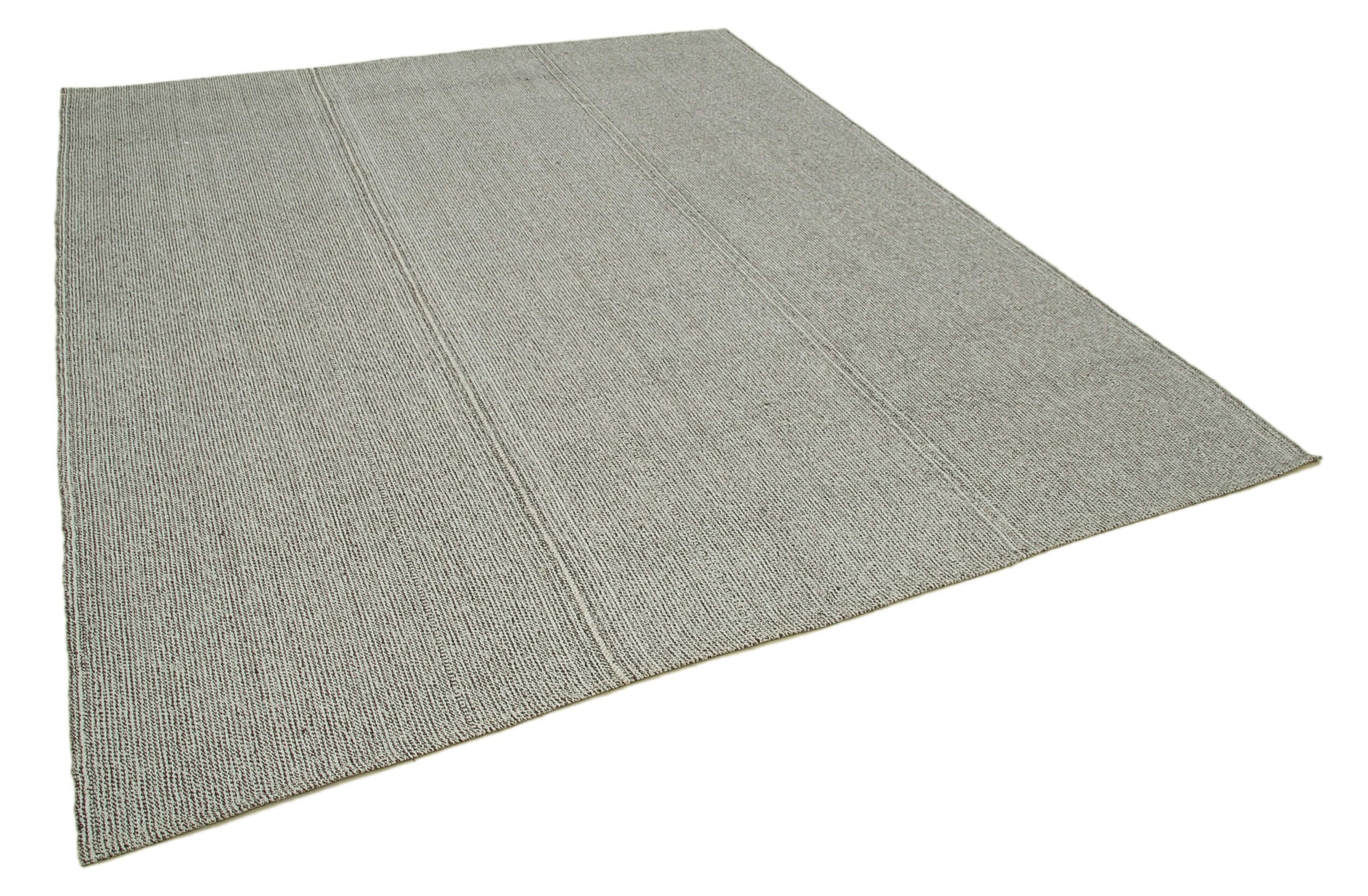 8 x 9 Grey Modern Kilim Rug - 4389