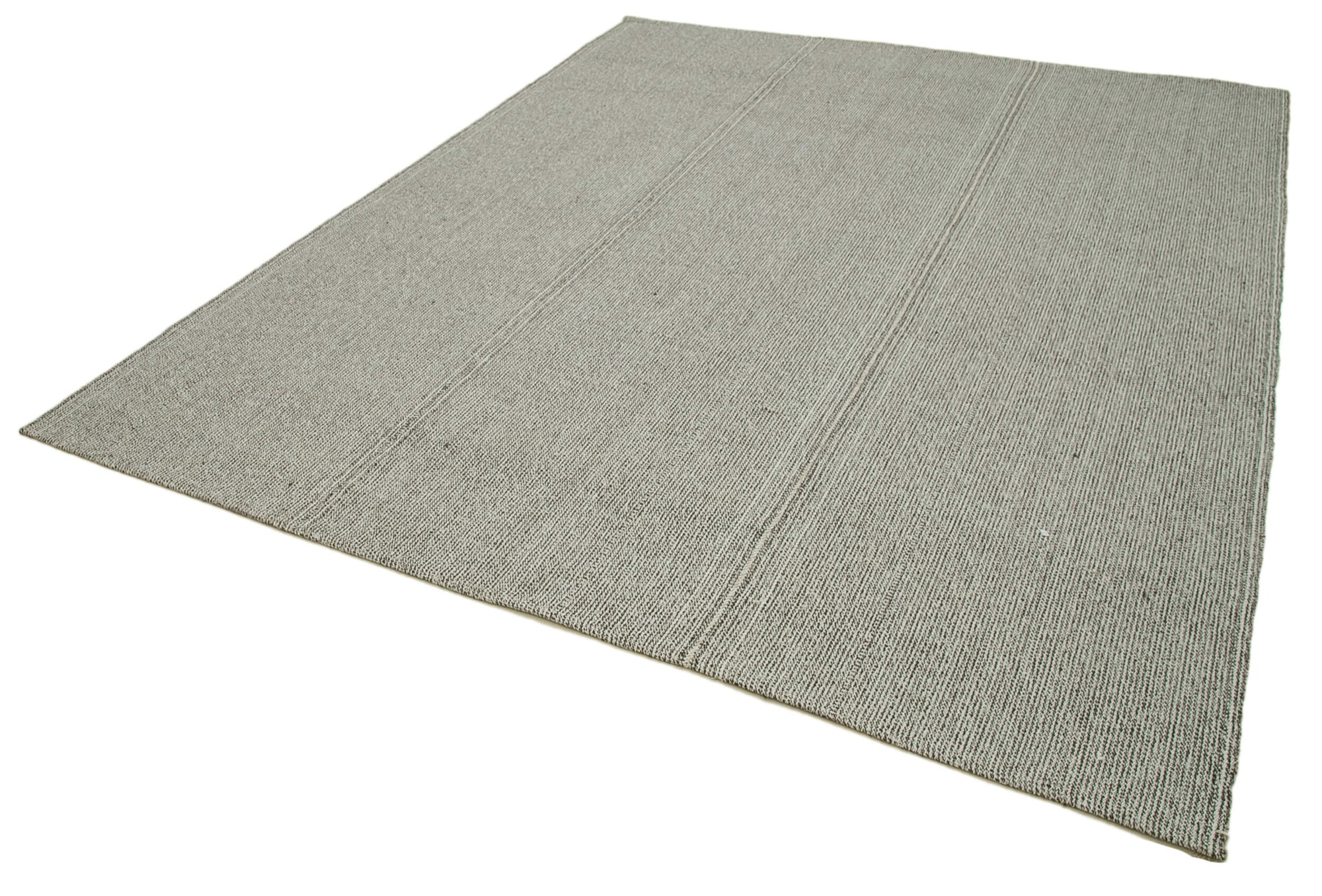 8 x 9 Grey Modern Kilim Rug - 4389