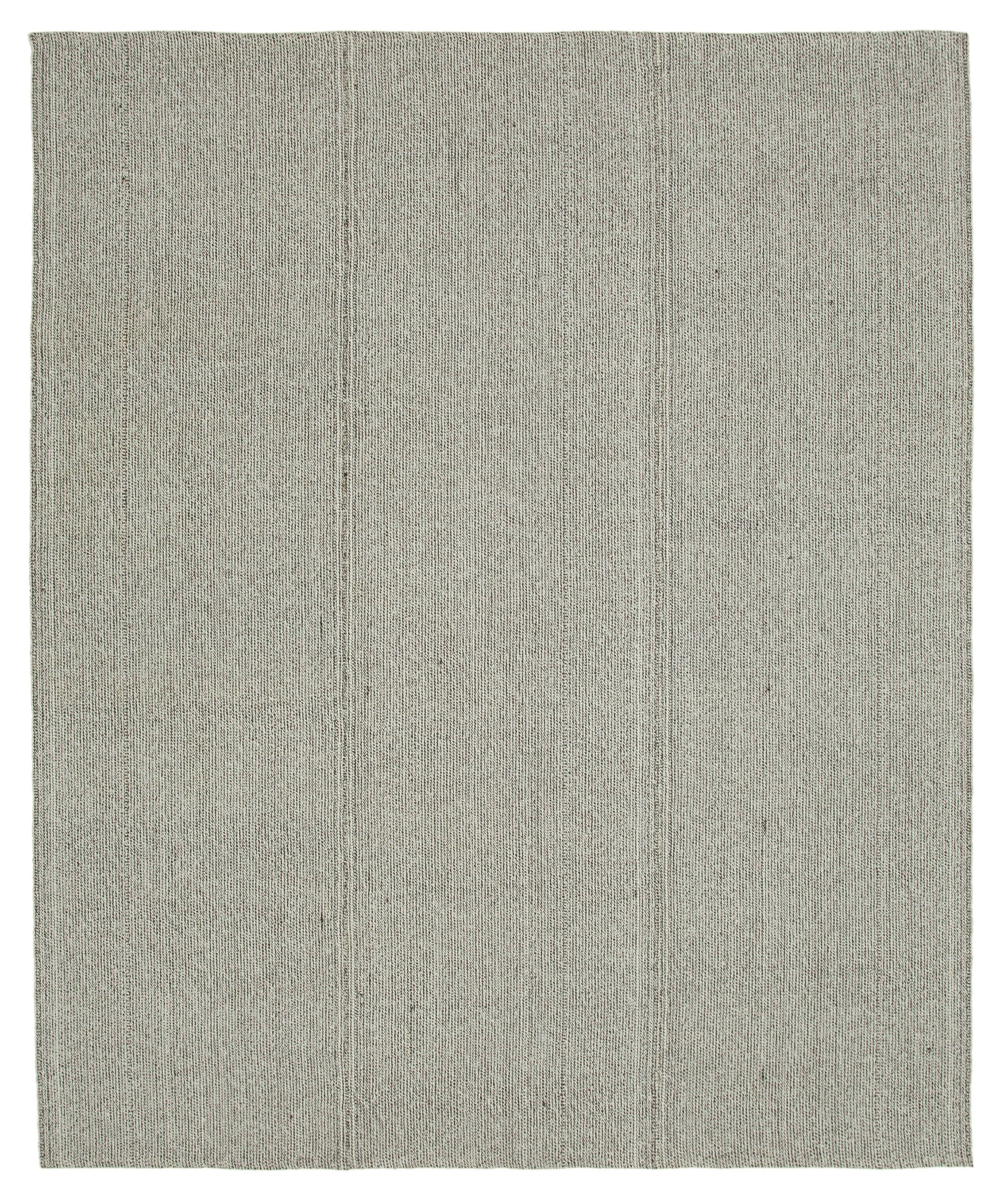 8 x 9 Grey Modern Kilim Rug - 4390