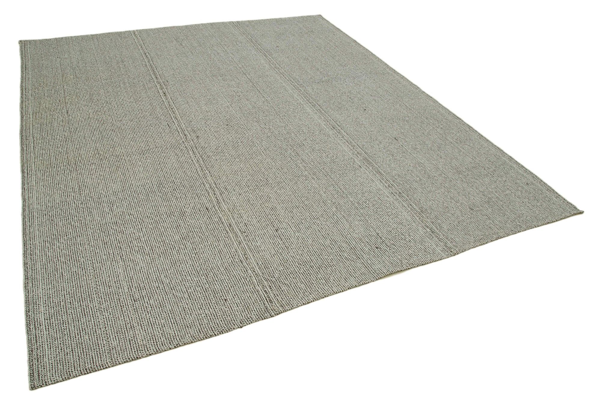 8 x 9 Grey Modern Kilim Rug - 4390