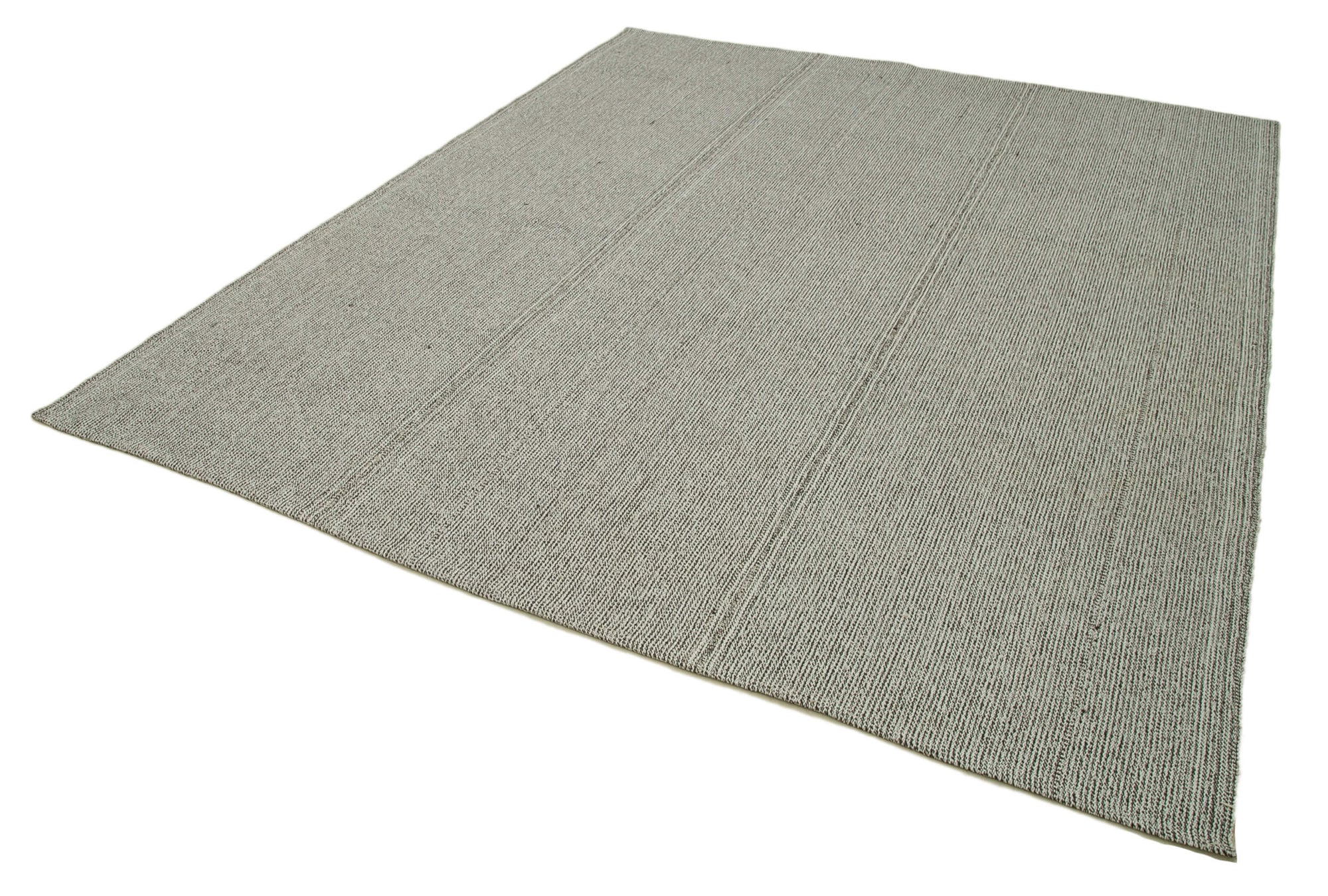 8 x 9 Grey Modern Kilim Rug - 4390