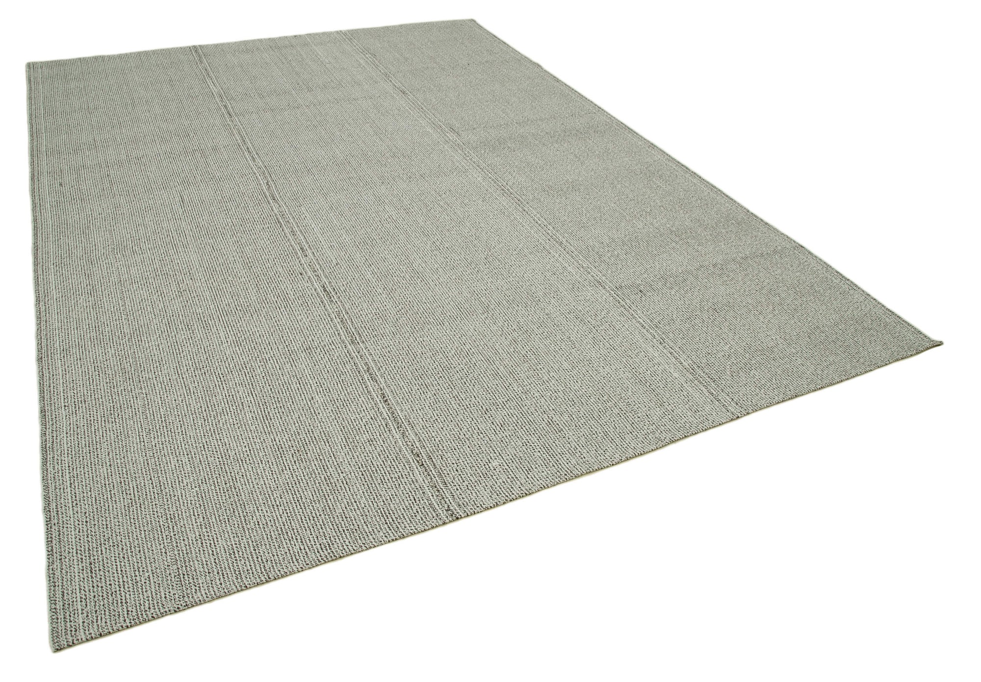 8 x 11 Grey Modern Kilim Rug - 4391