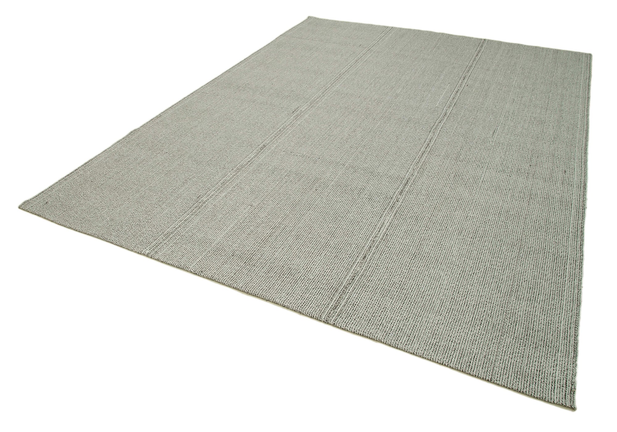 8 x 11 Grey Modern Kilim Rug - 4391