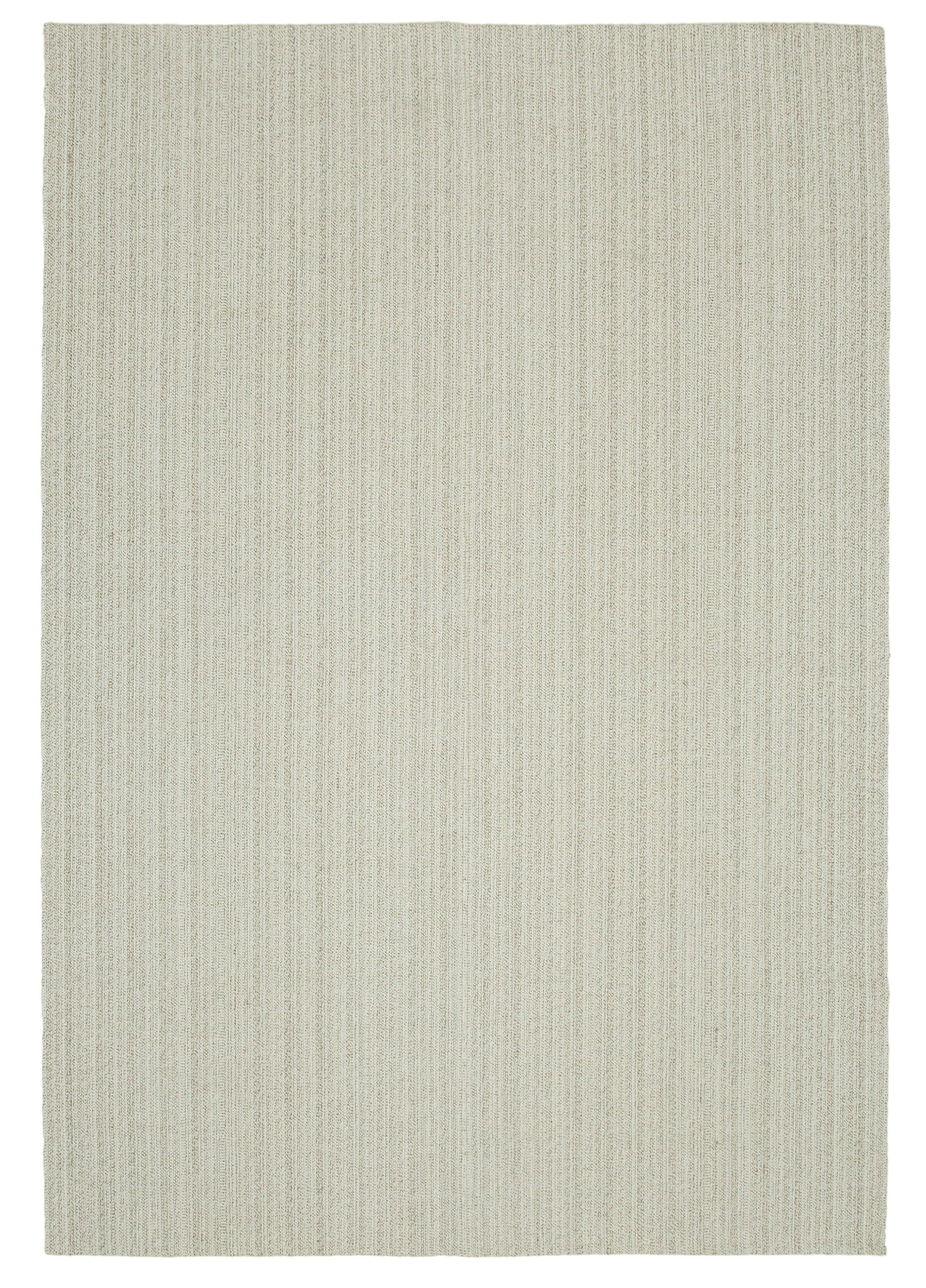 7 x 10 Beige Modern Kilim Rug - 4393