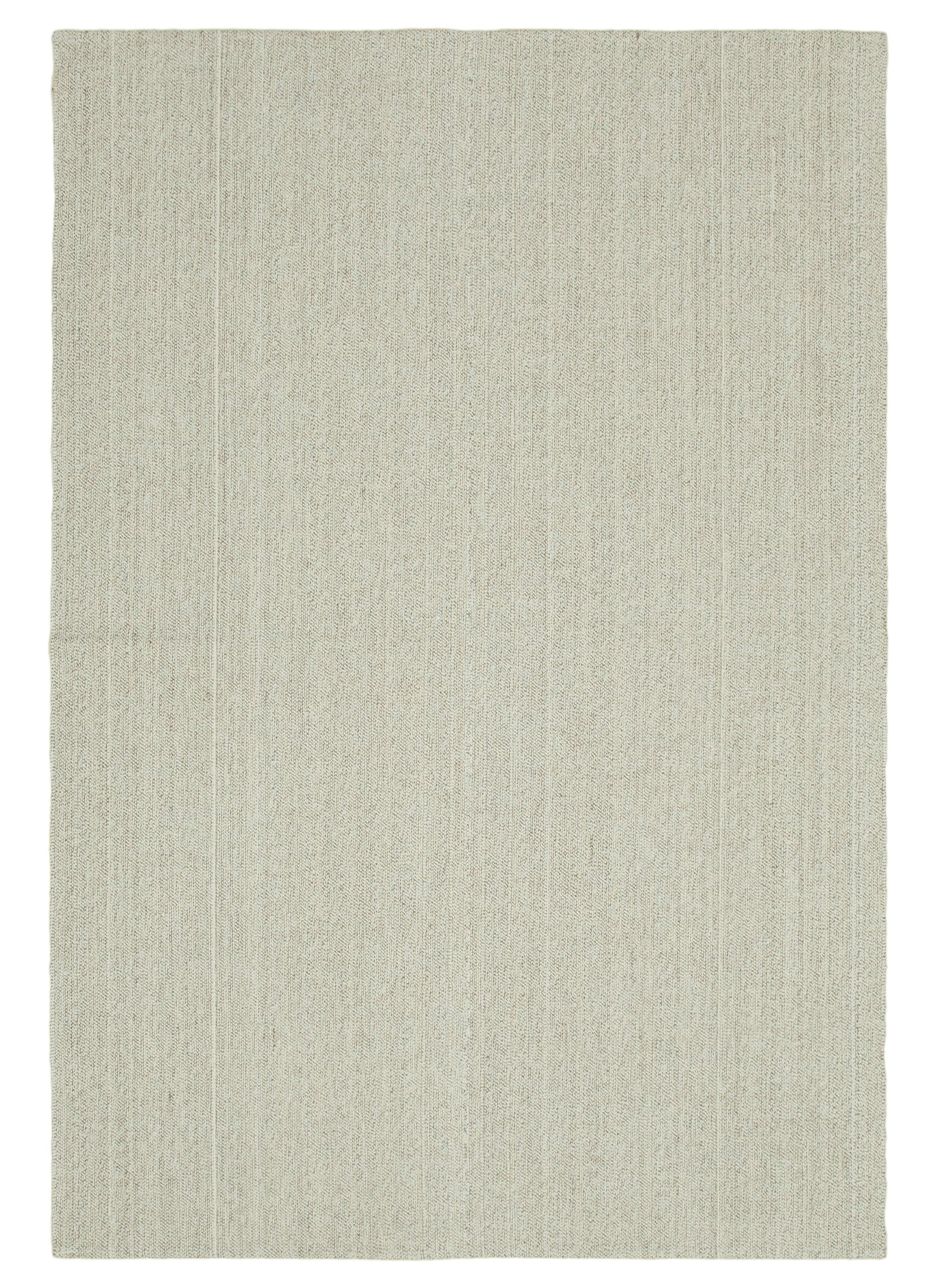 6 x 9 Beige Modern Kilim Rug - 4404