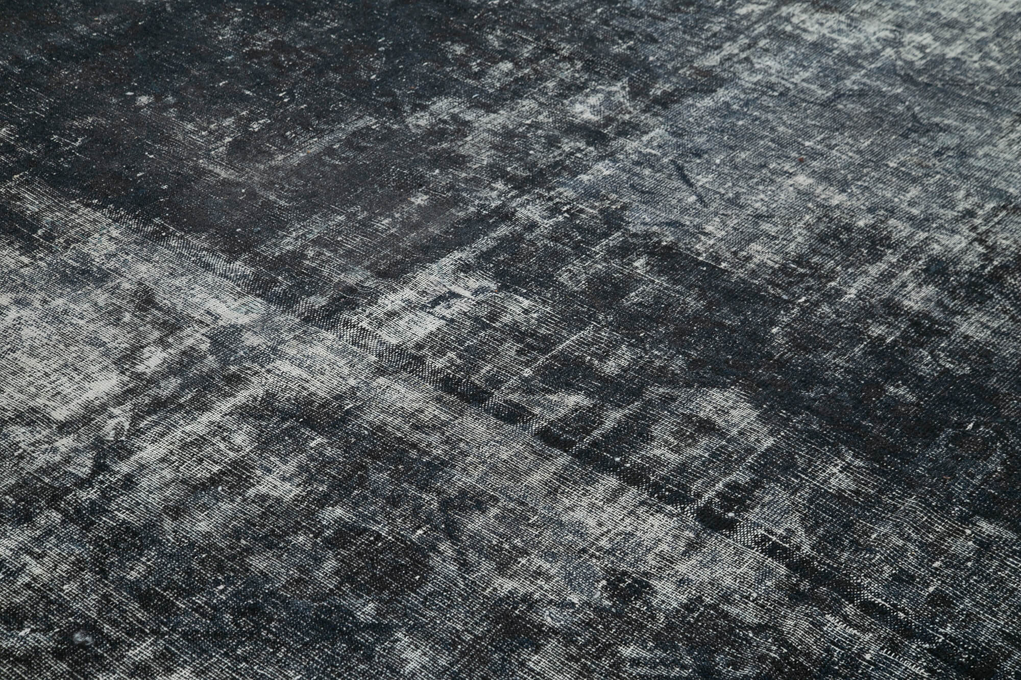 10 x 12 Black Overdyed Large Area Rug - 4569