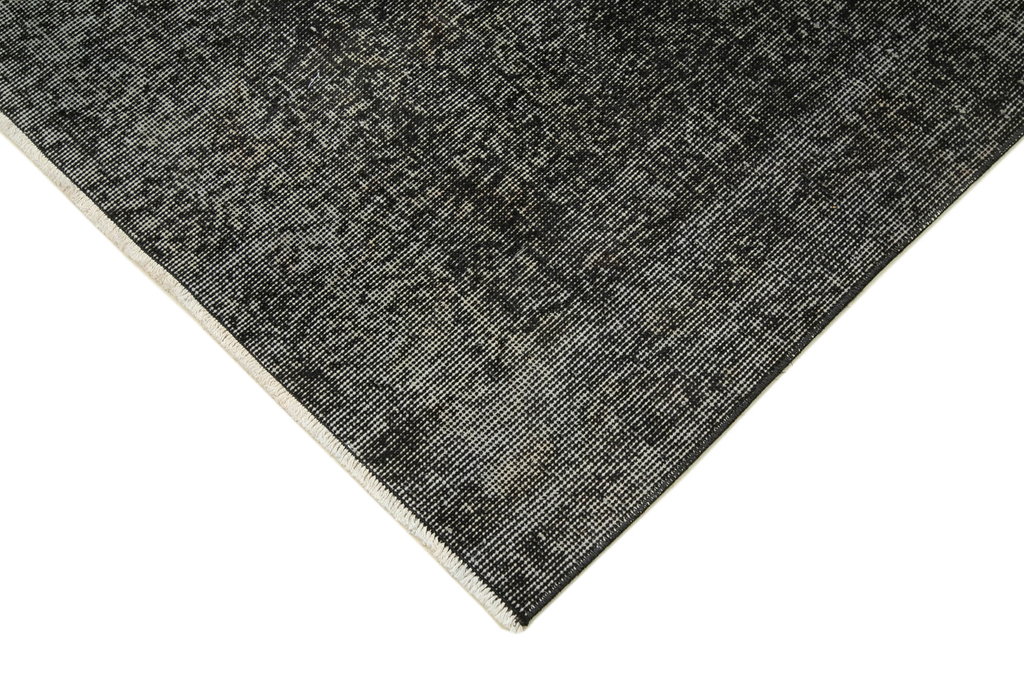 3 x 10 Black Overdyed Runner Rug - 4591