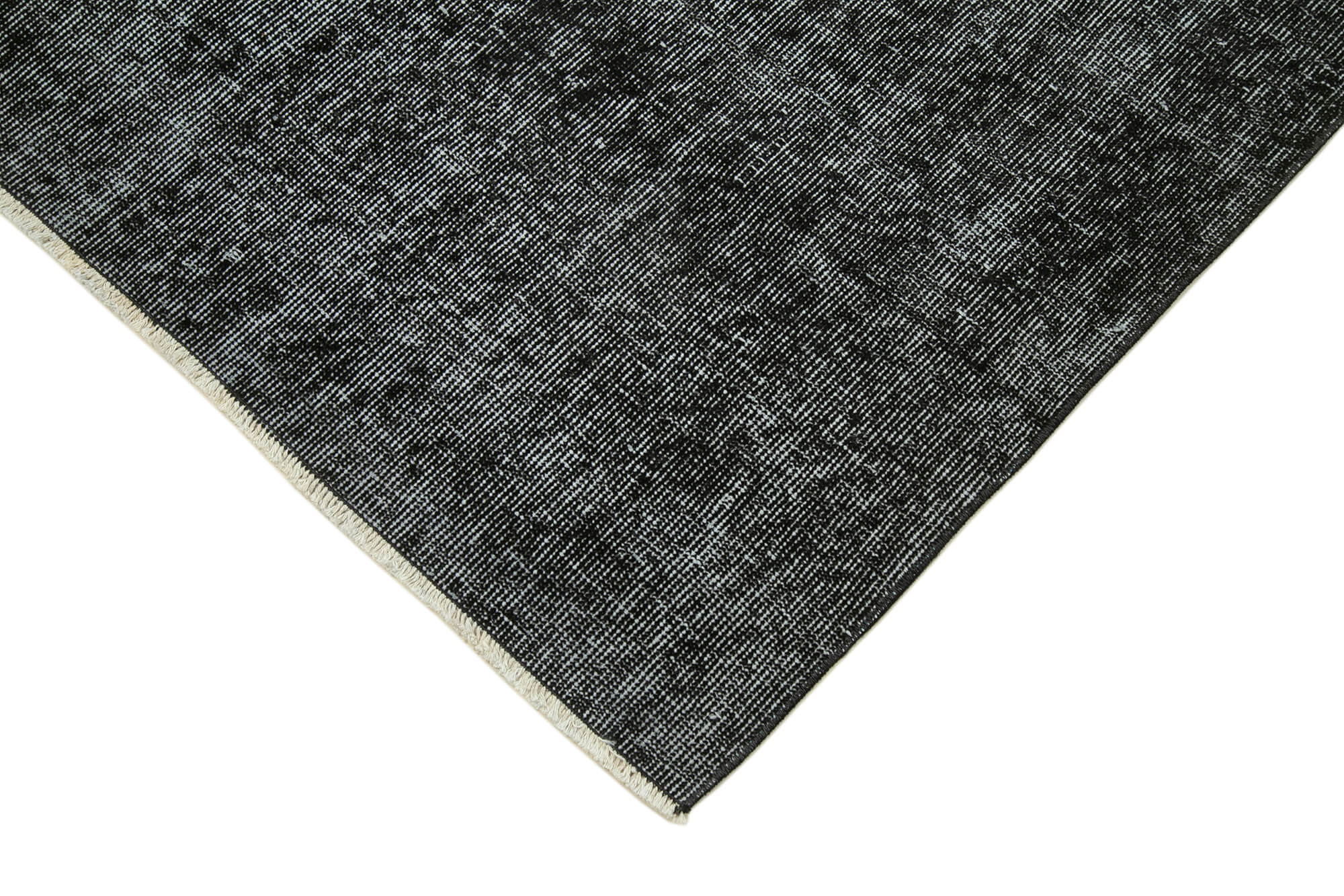 3 x 10 Black Overdyed Runner Rug - 4598